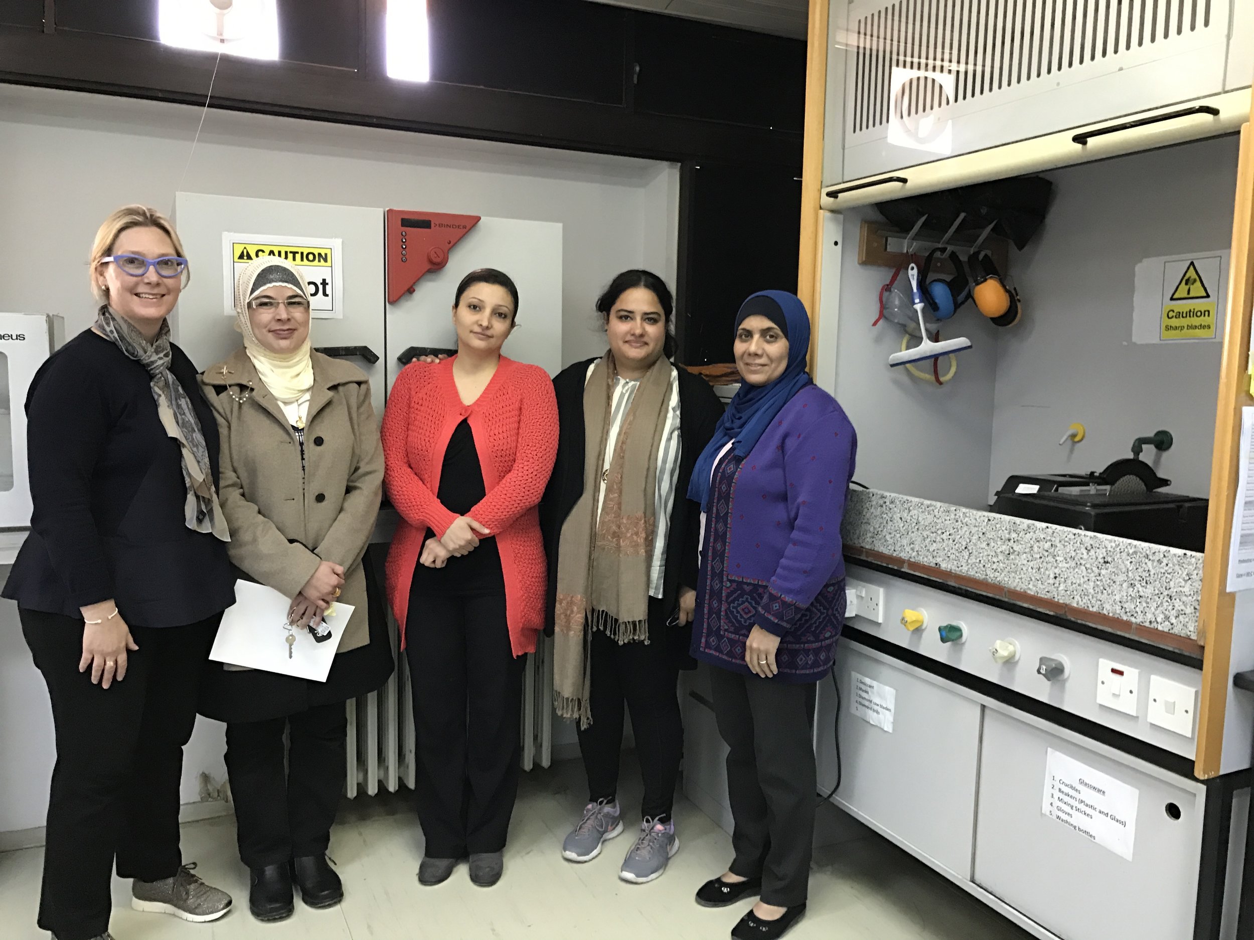 We met a woman faculty member in her lab, who is the only PhD in Aeronautical engineering in Jordan.