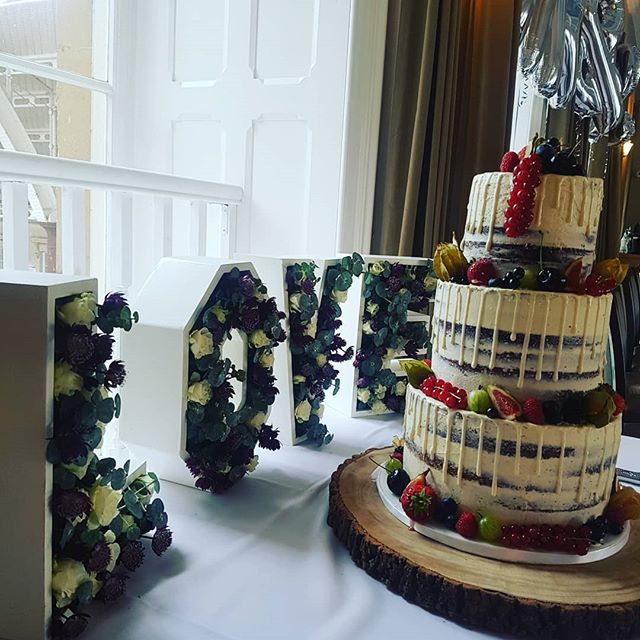 Fantastic reception yesterday with these gorgeous floral letters by @weddingeventsprophire as a backdrop to the beautifully decorated cake #wednesday wedding #weddingseason #weddingsinbath #weddingvenue #bathvenue #mrandmrs