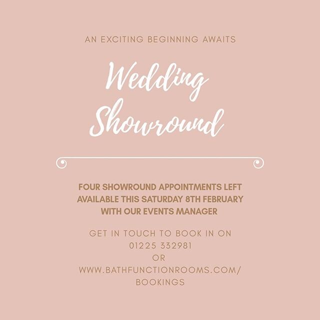 Showround appointments available for Saturday #weddings #events #partie #showround #getbookedin
