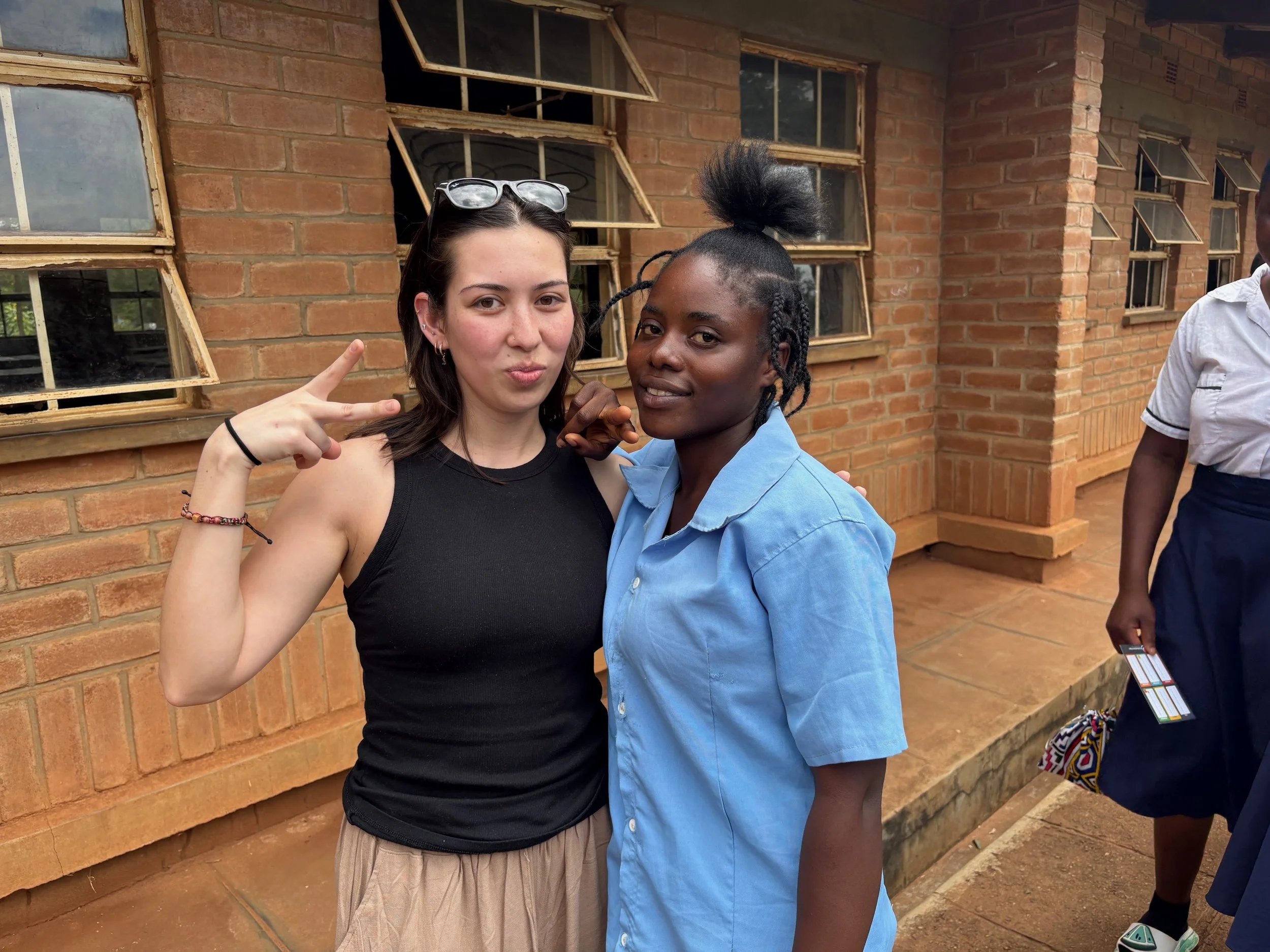 Claire with student.jpeg