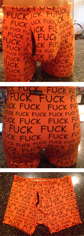 Gotta love some great potty words on the undies !