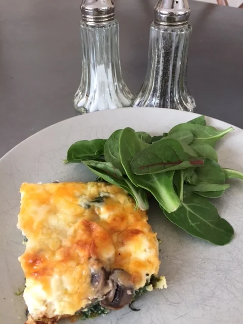 This is leftovers as lunch on a snowy day.