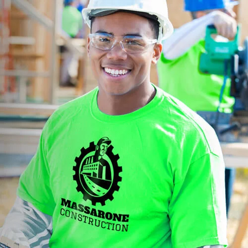 Custom construction t-shirts