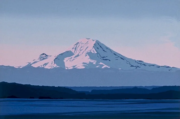 Mt Rainier Dawn | Serigraph