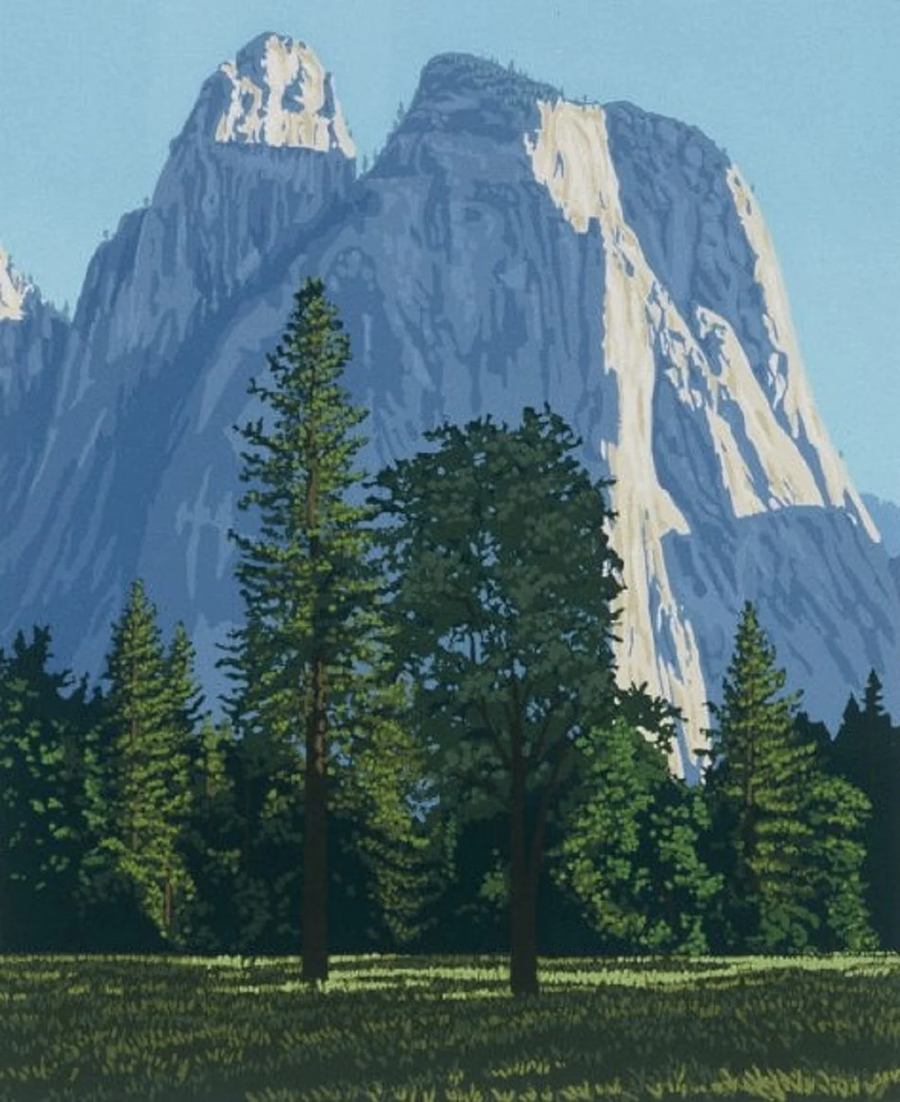 Two Trees | Serigraph, 25 colors, 15.5 x 19 in | $1,200