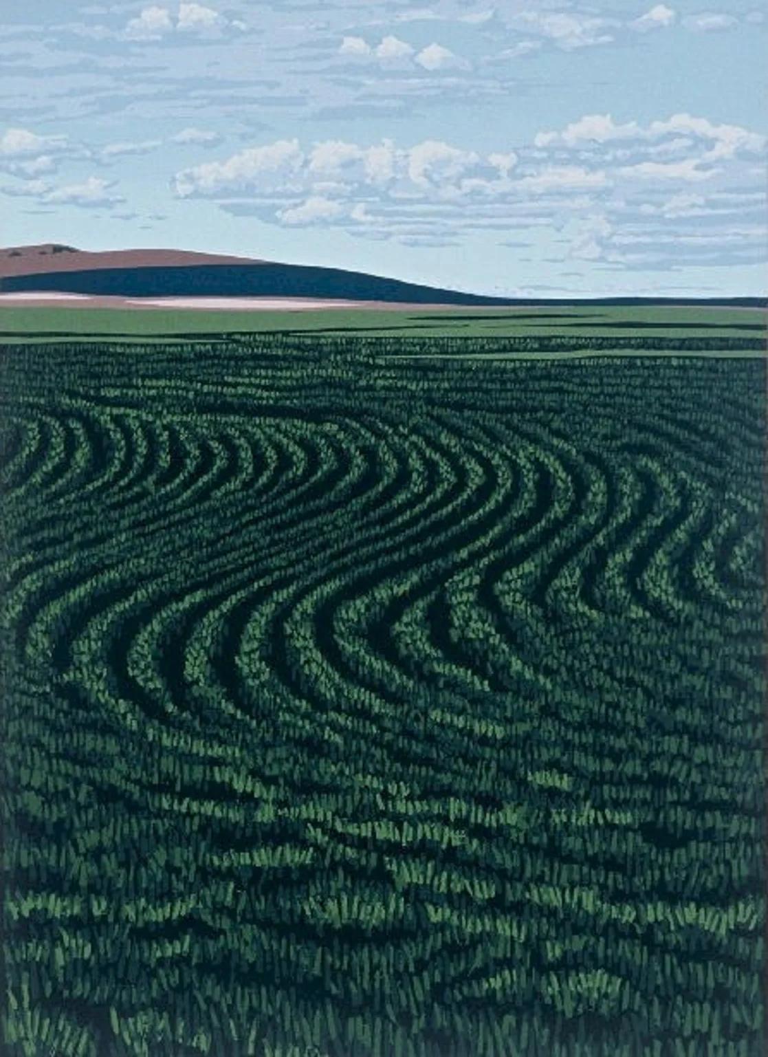 Wheat Fields, Eastern Washington | Serigraph, 19 colors, 14.5 x 20 in | $600