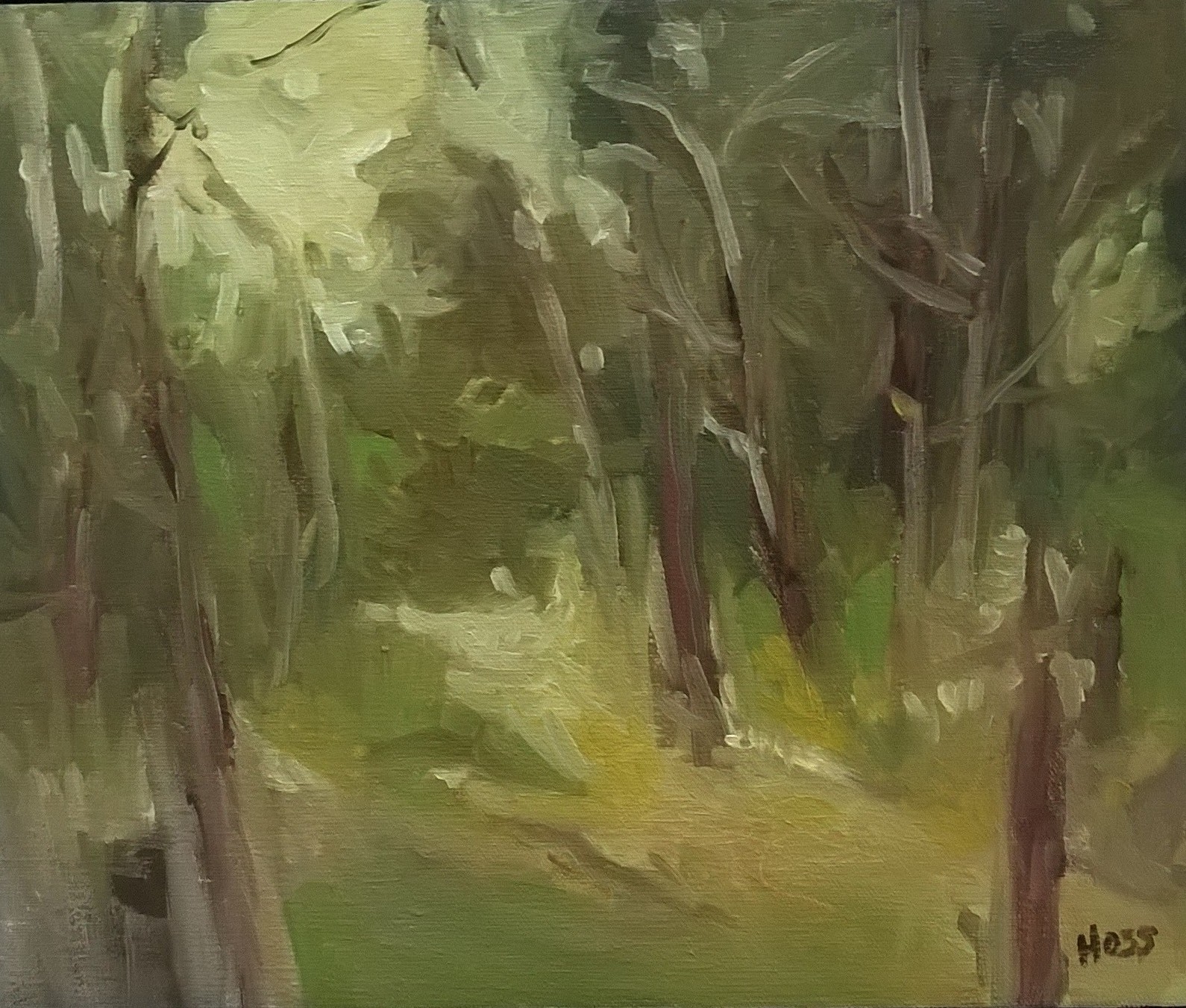 Into the Glen | Oil on Canvas, 12 x 10 in |  Sold