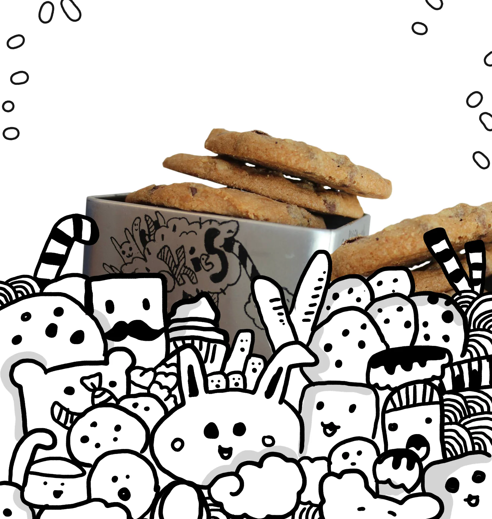 seeds עיצוב קופסאות לעוגיות וברכה עבור קונדיטורית