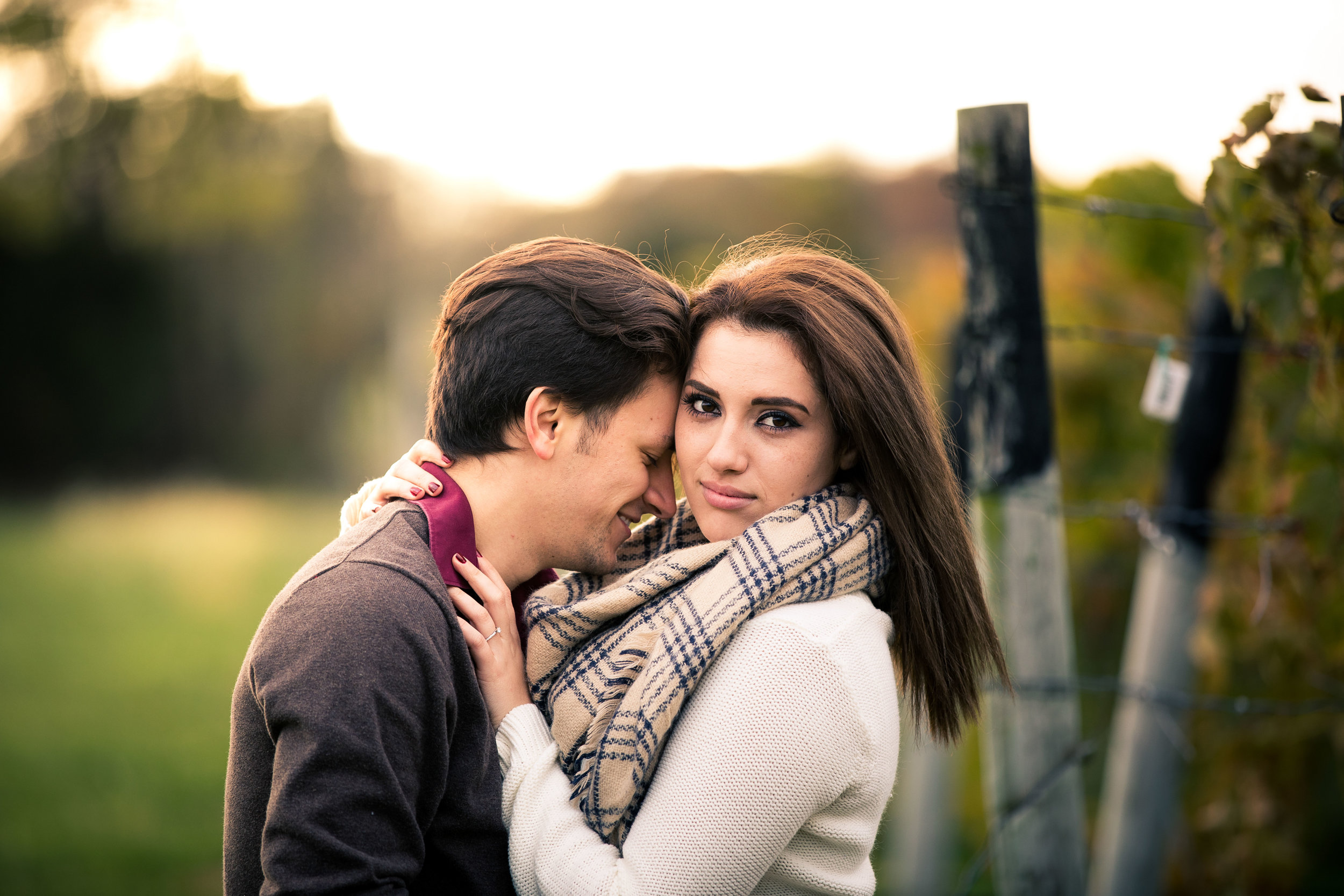 Glenn Michigan Vineyard Engagement Photos