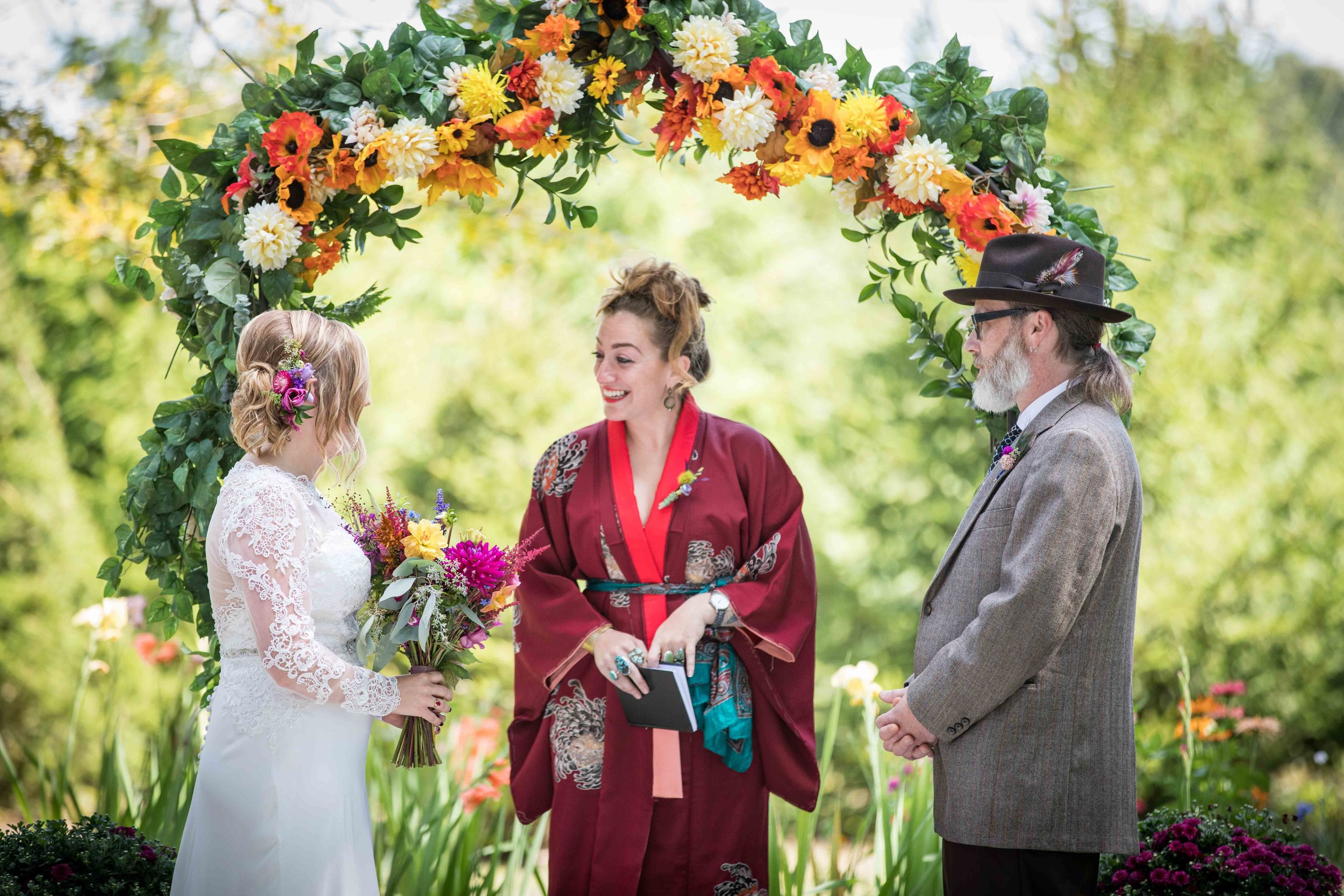  Saying I Do at the ceremony 