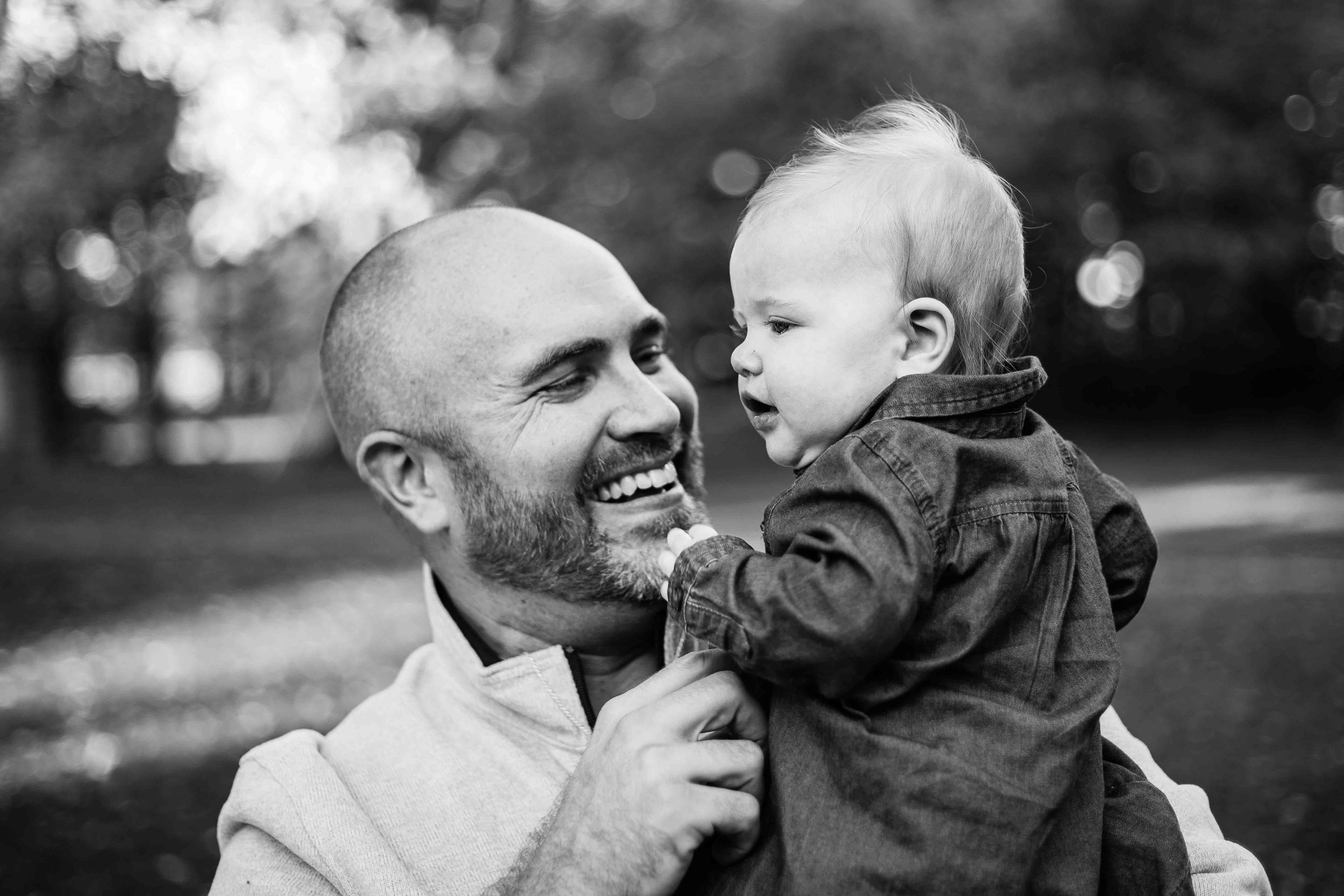  A Father laughing with his daughter 