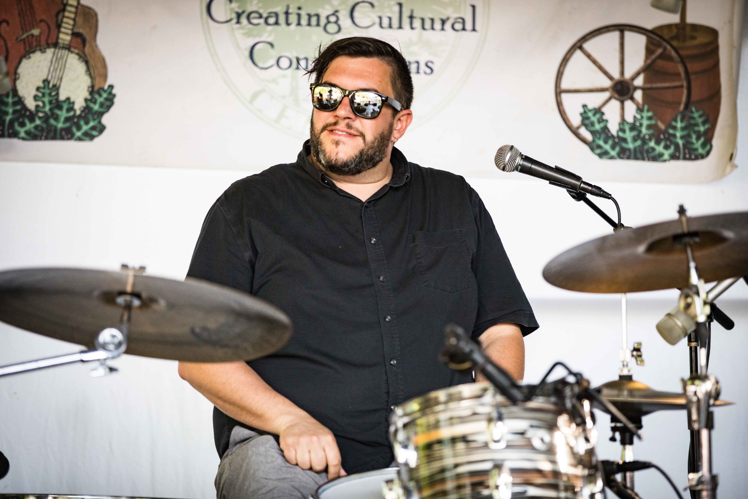  Drummer Michael Shimmin at the Buttermilk Jamboree Music Festival 