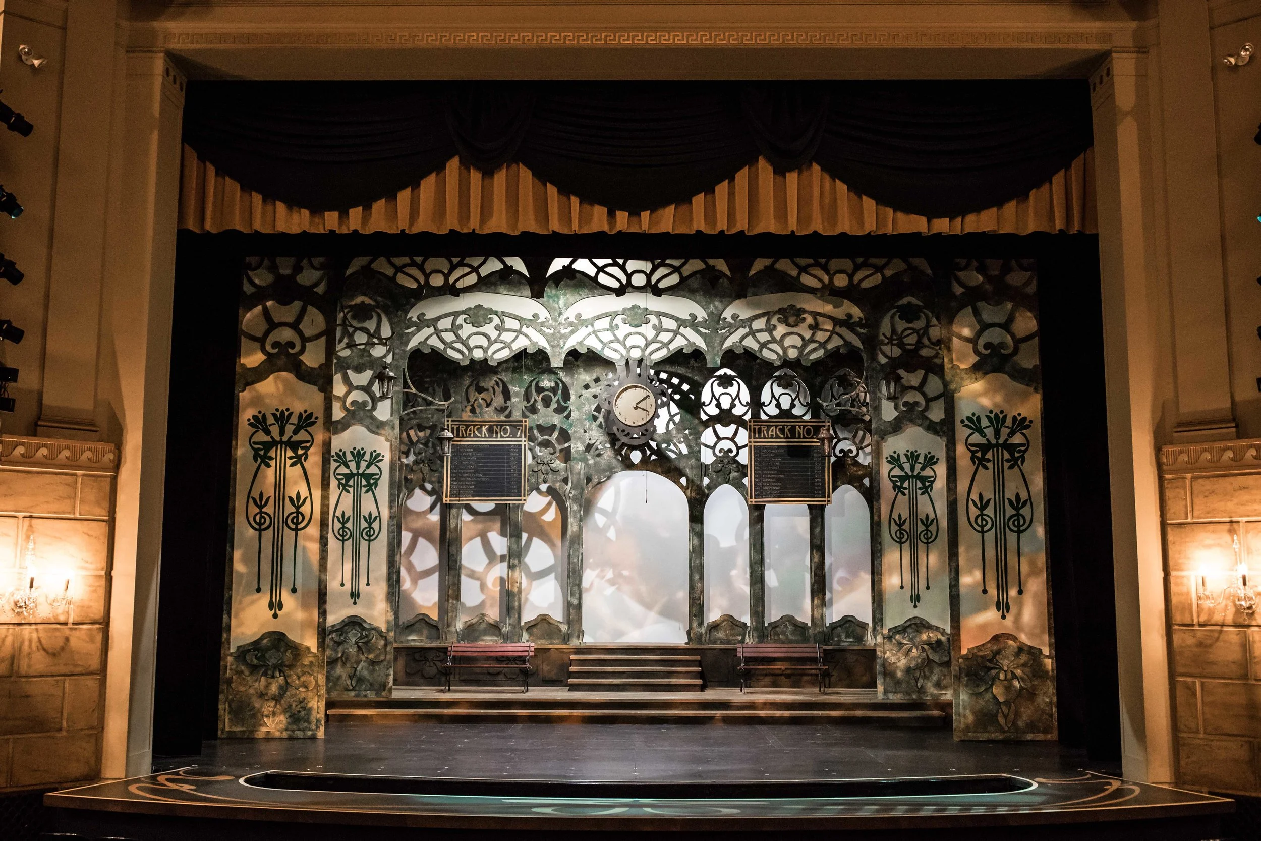 an amazing set built for Hello, Dolly! the musical at the Kalamazoo Civic Theatre