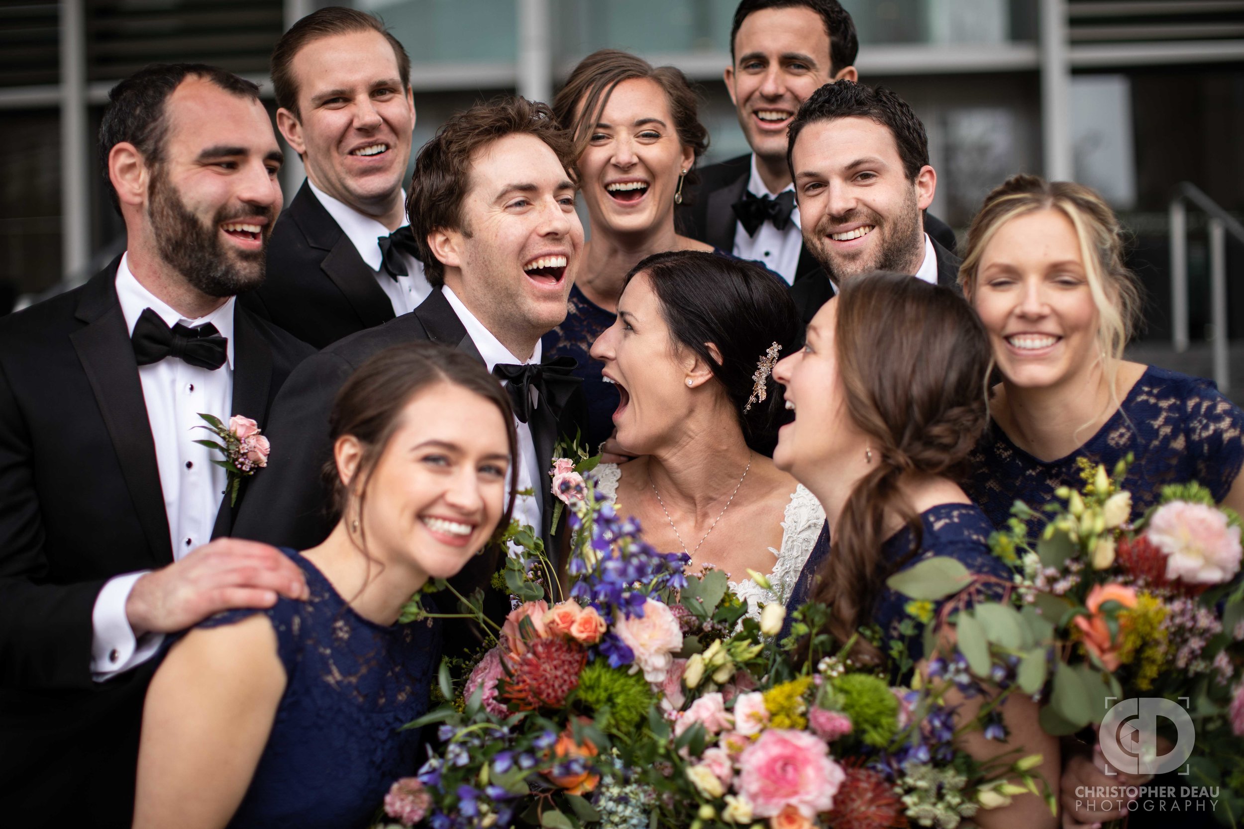  Wedding Party at the Grand Rapids Art Museum 