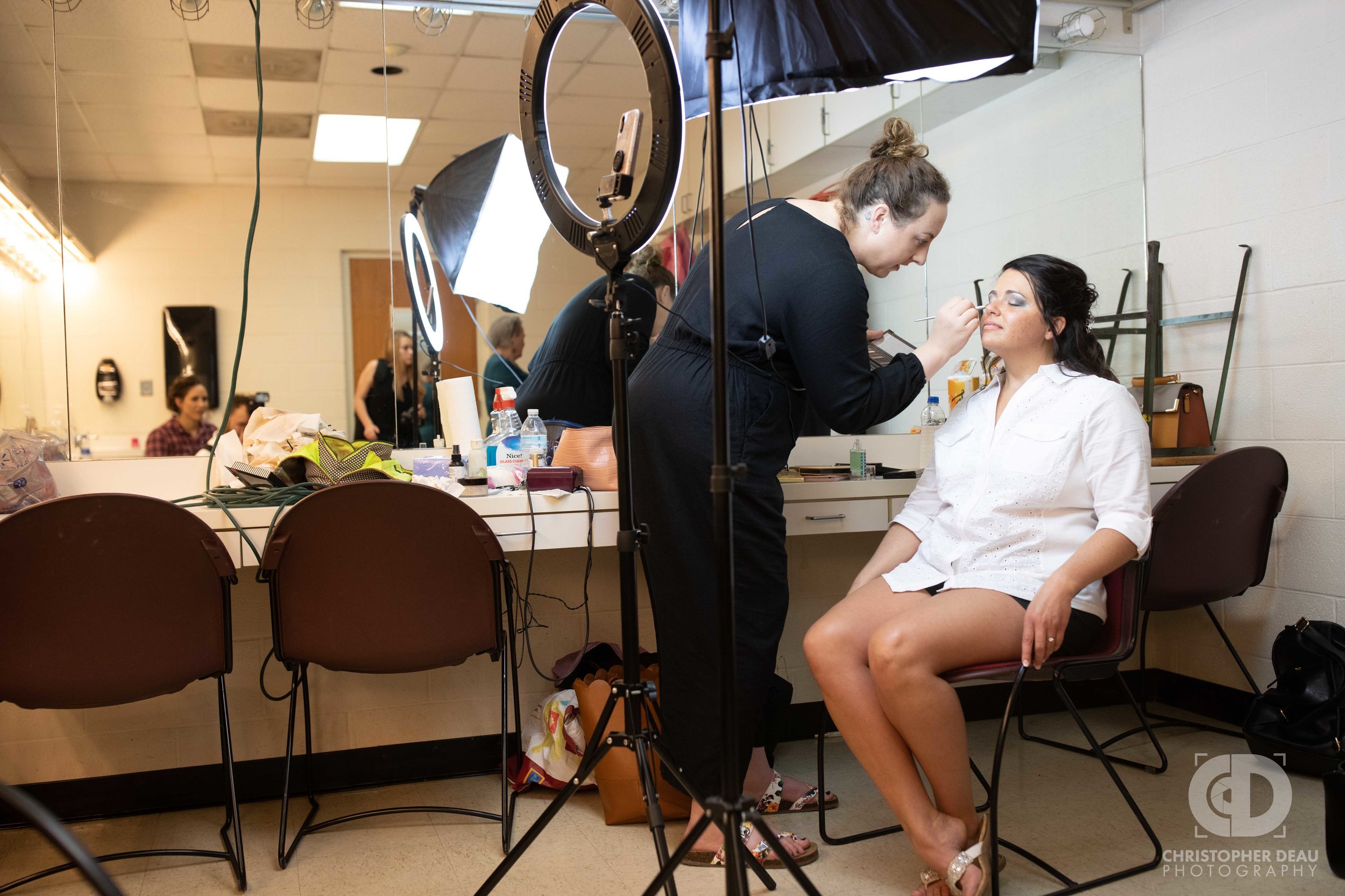  Bride getting ready at WMU 