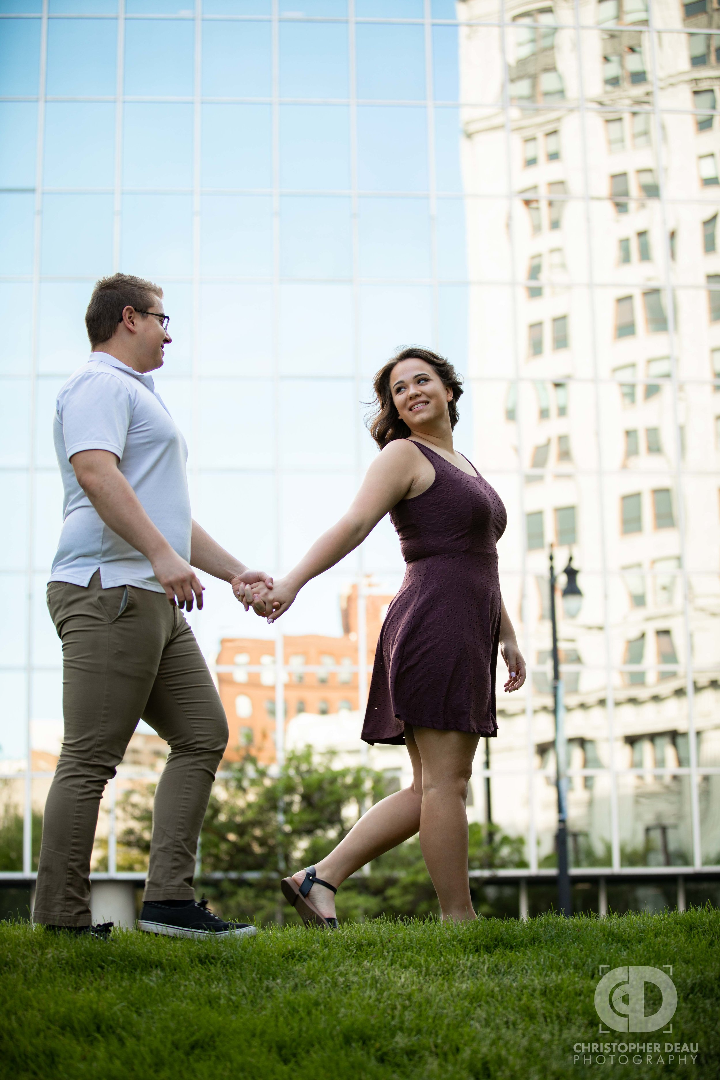 Rosa Parks Circle engagement session.jpg