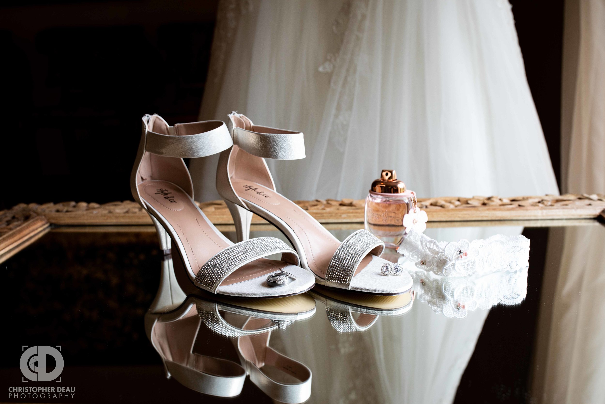  wedding dress, shoes, rings, and other jewelry 
