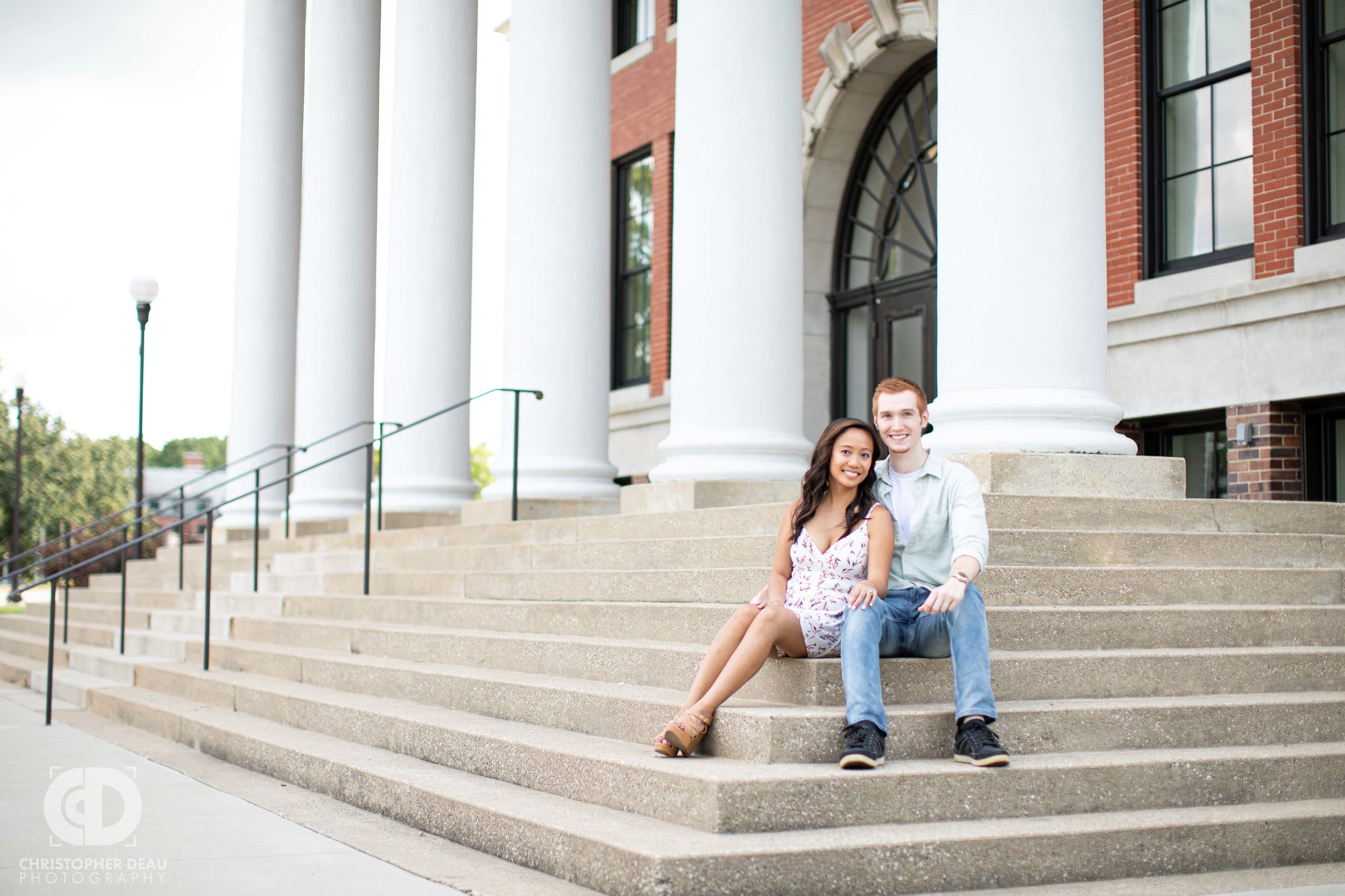  The steps of Heritage Hall engagement session 