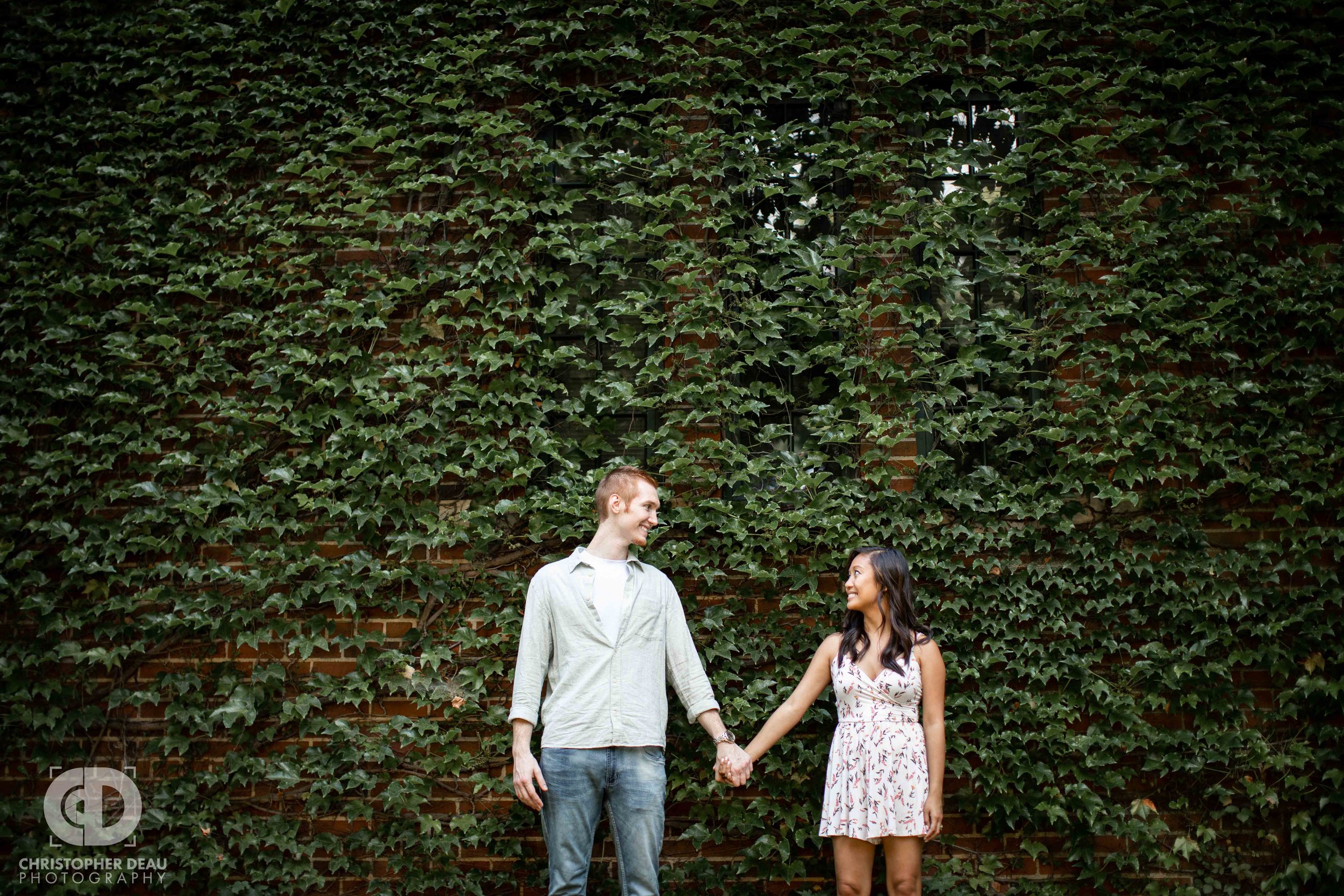  Ivy wall engagement session 