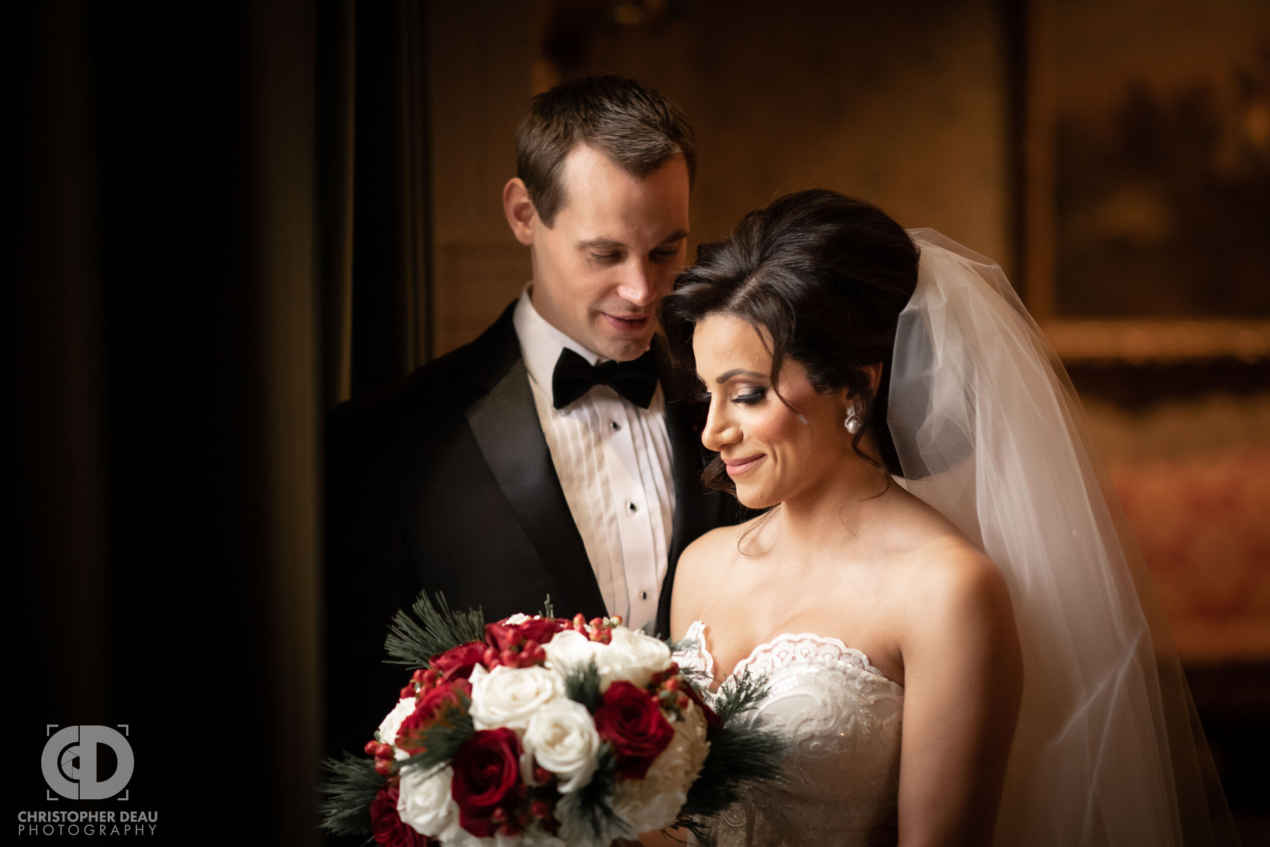  Bride and groom wedding photography at the Detroit Athletic Club 