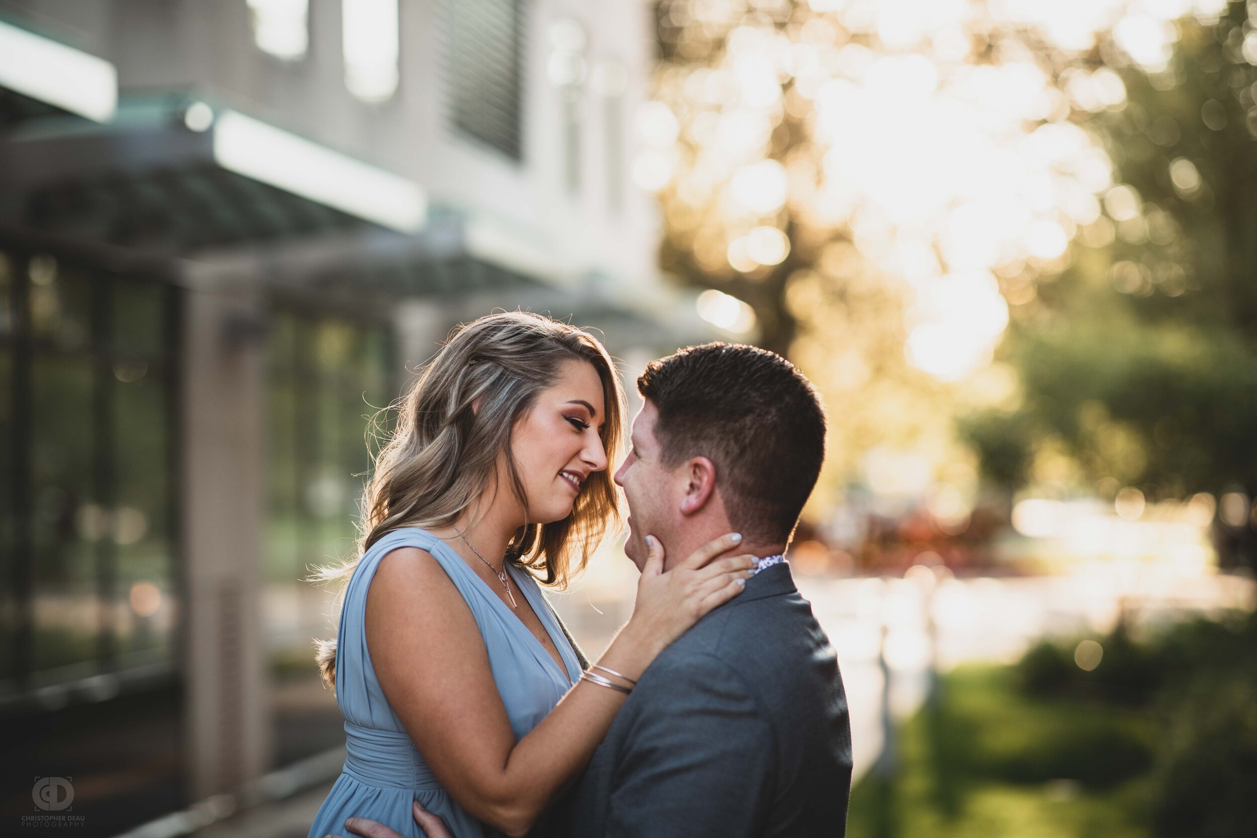 Romantic couple holding each other downtown Kalamazoo.jpg