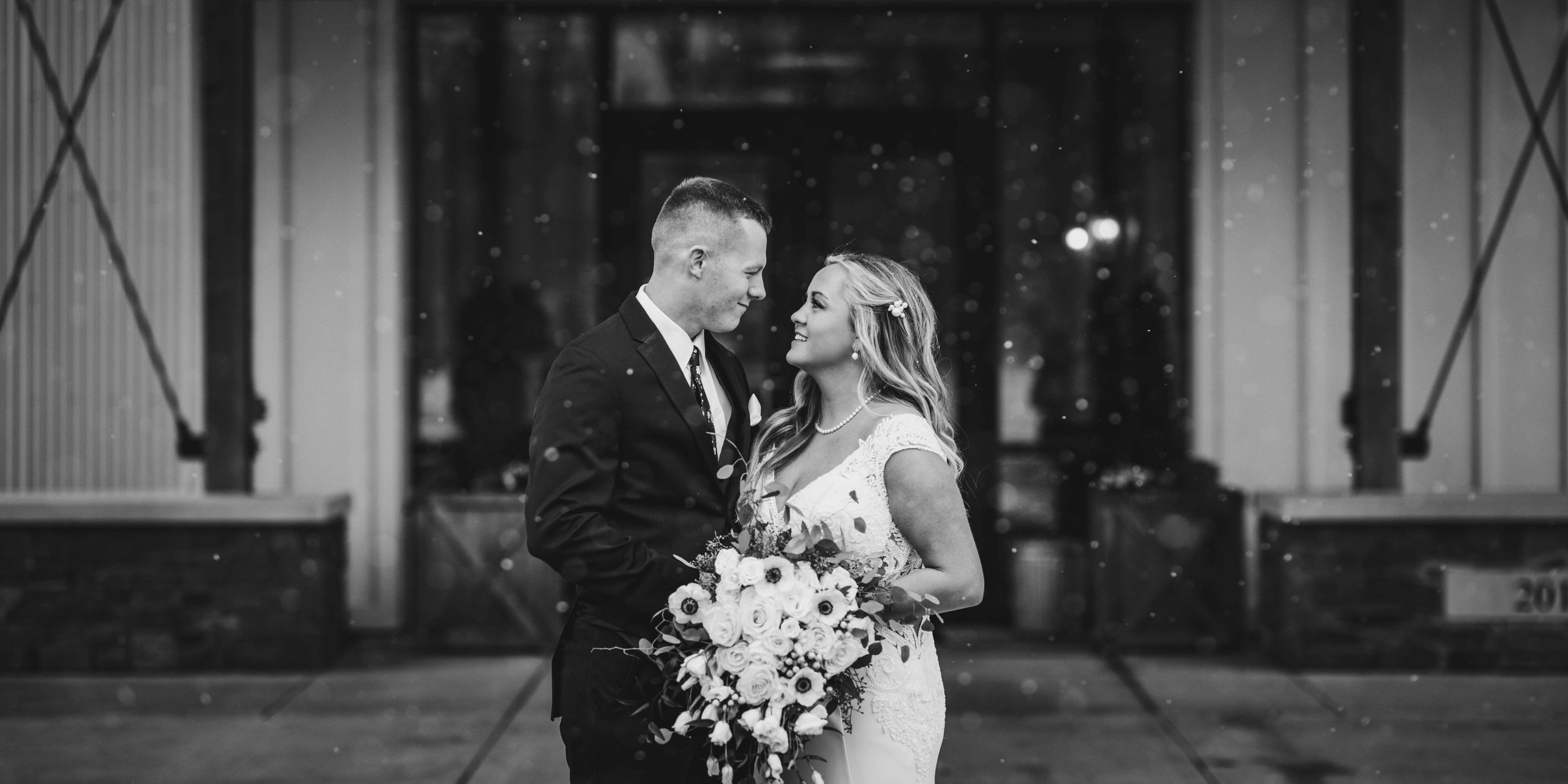 Bride and groom black and white portrait.jpg