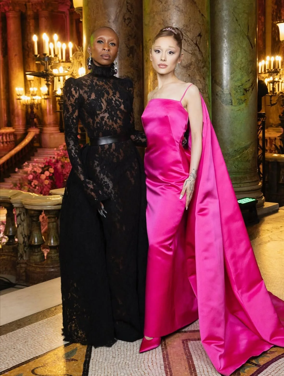 Ariana Grande and Cynthia Erivo Stun in Custom Givenchy at the Wicked: For Good Paris Premiere