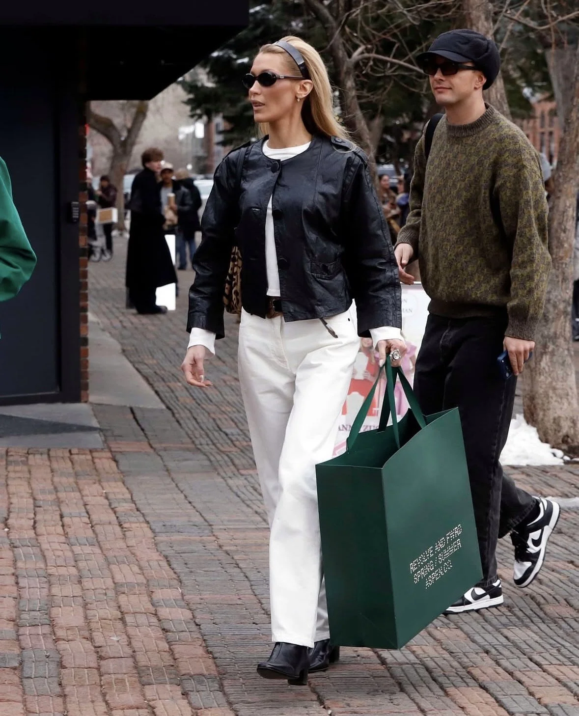 Bella Hadid Makes the Case for White Denim, Year-Round