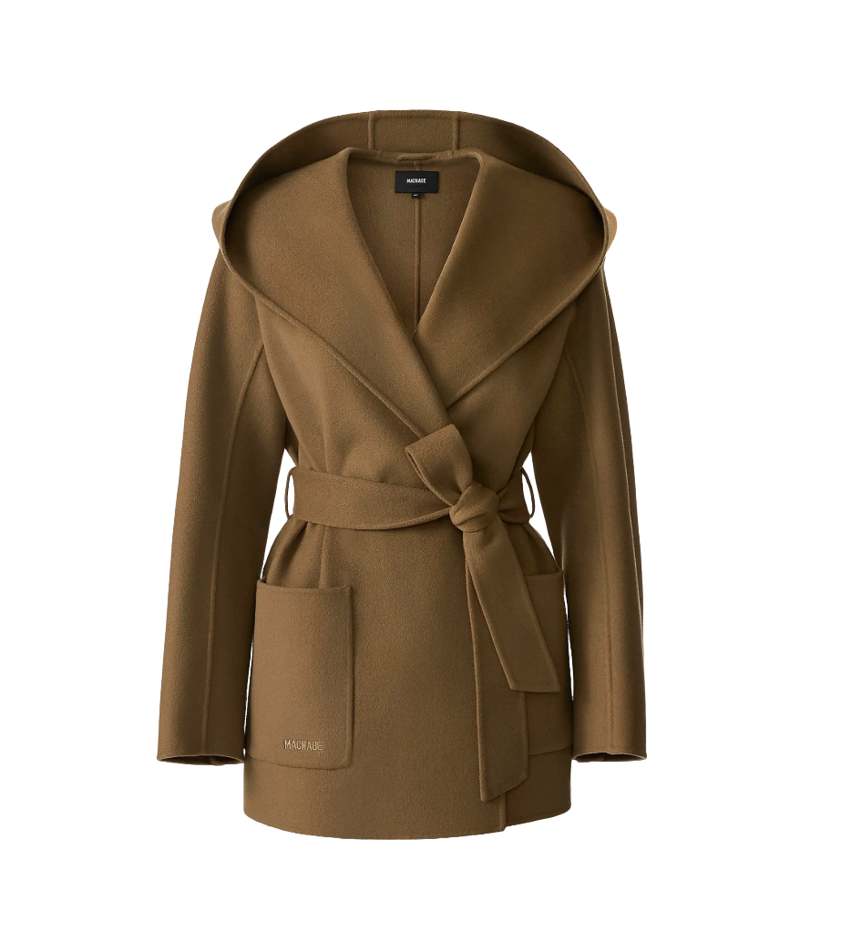 Mackage  Paya Double-Face Wool Bathrobe Wrap Coat