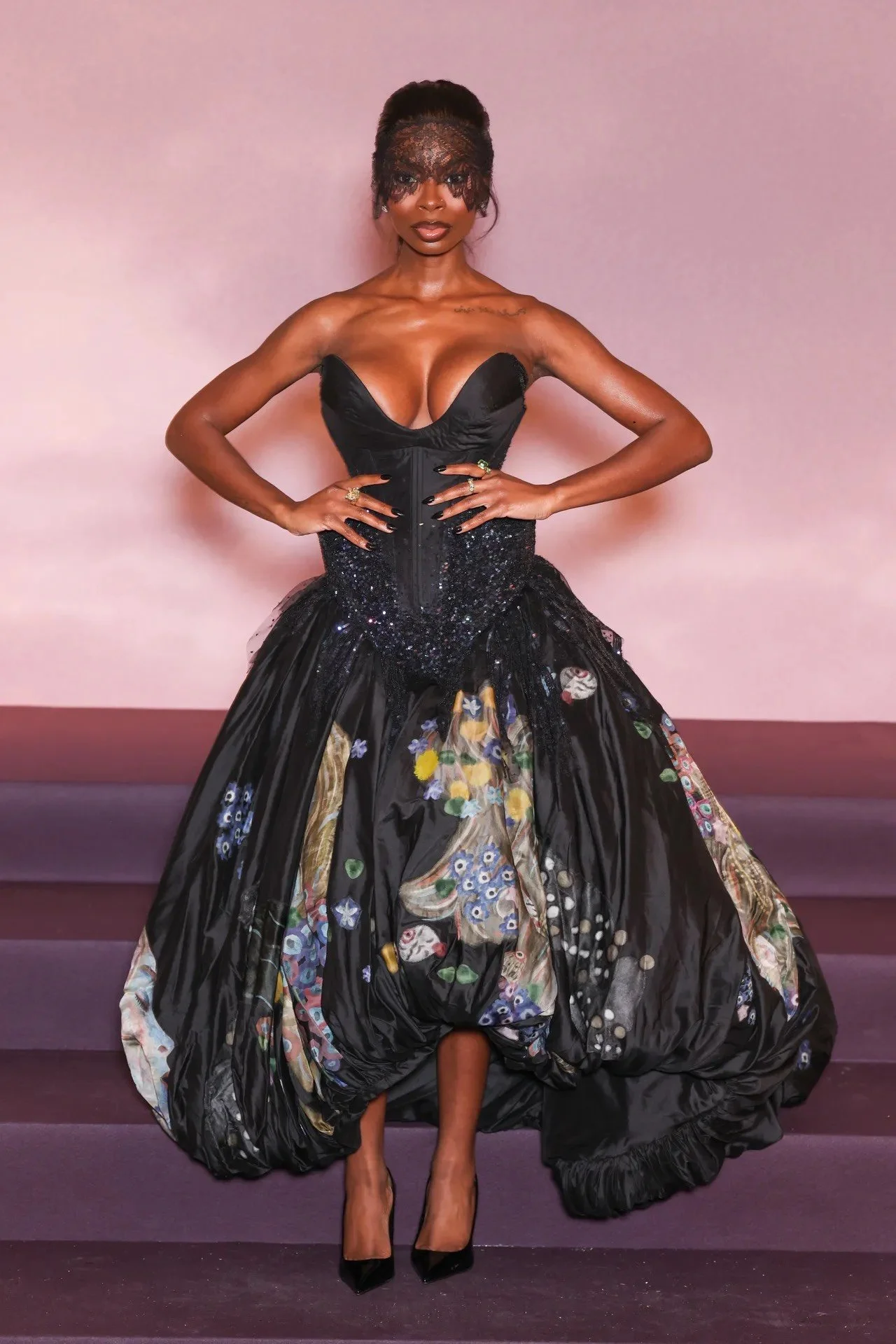 Olandria Carthen Becomes the Diamond of the Bridgerton Premiere Wearing Rahul Mishra Haute Couture