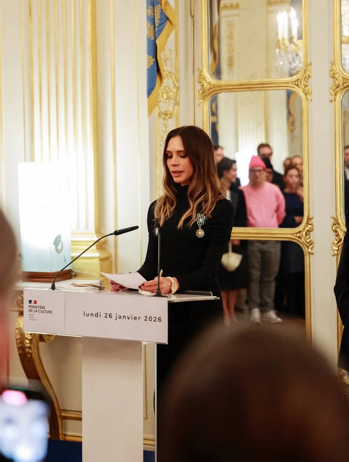 Victoria Beckham Awarded France’s Order of Arts and Letters During Paris Haute Couture Week