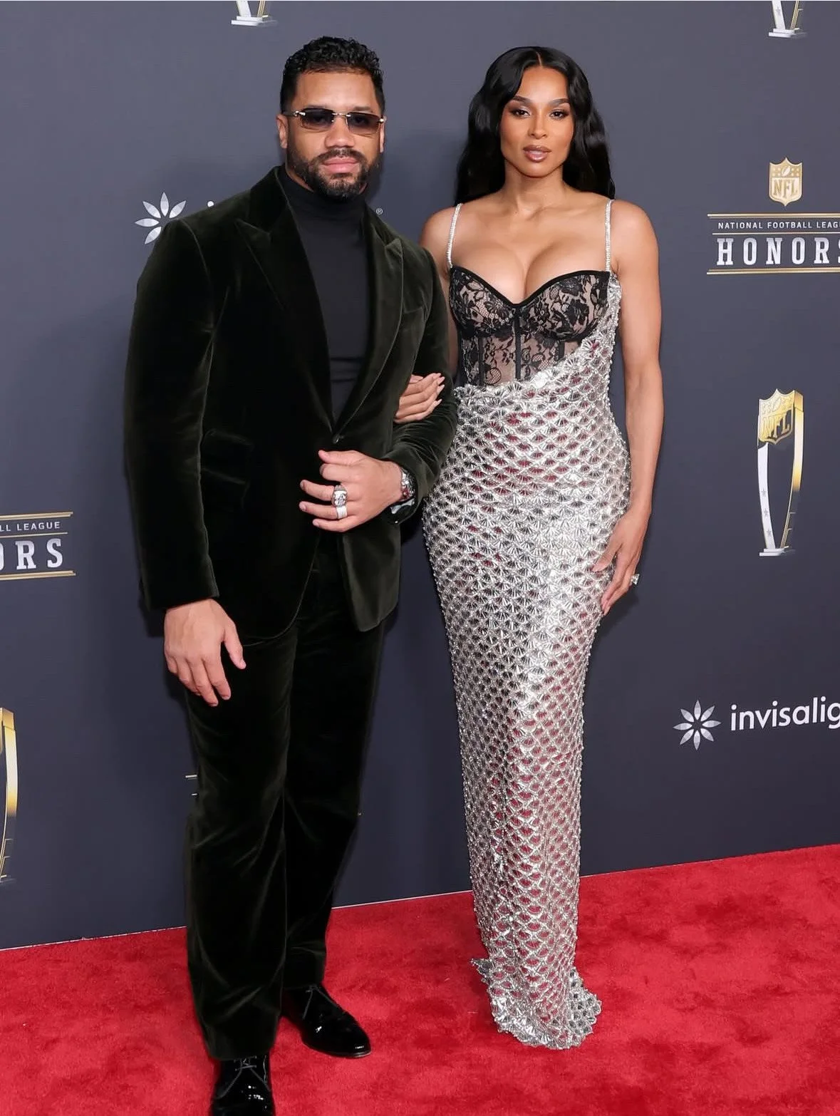 Ciara and Russell Wilson Turn the NFL Honors Red Carpet Into a Date Night Moment