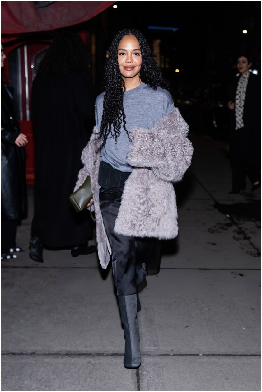 We’re Still Obsessing Over Tessa Thompson’s Two-Toned Boots