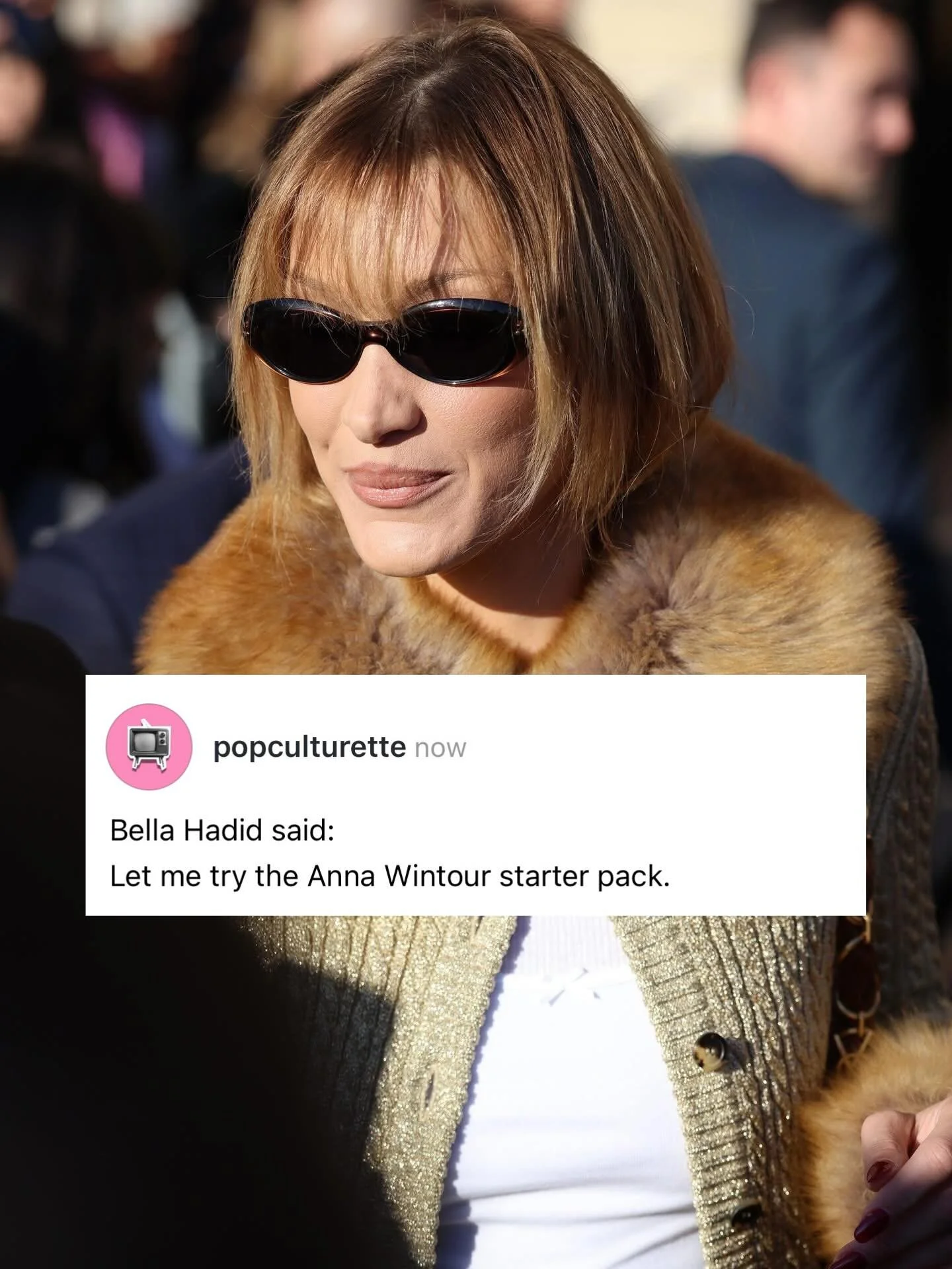 Just one Anna Wintour cosplay please. 💇&zwj;♀️