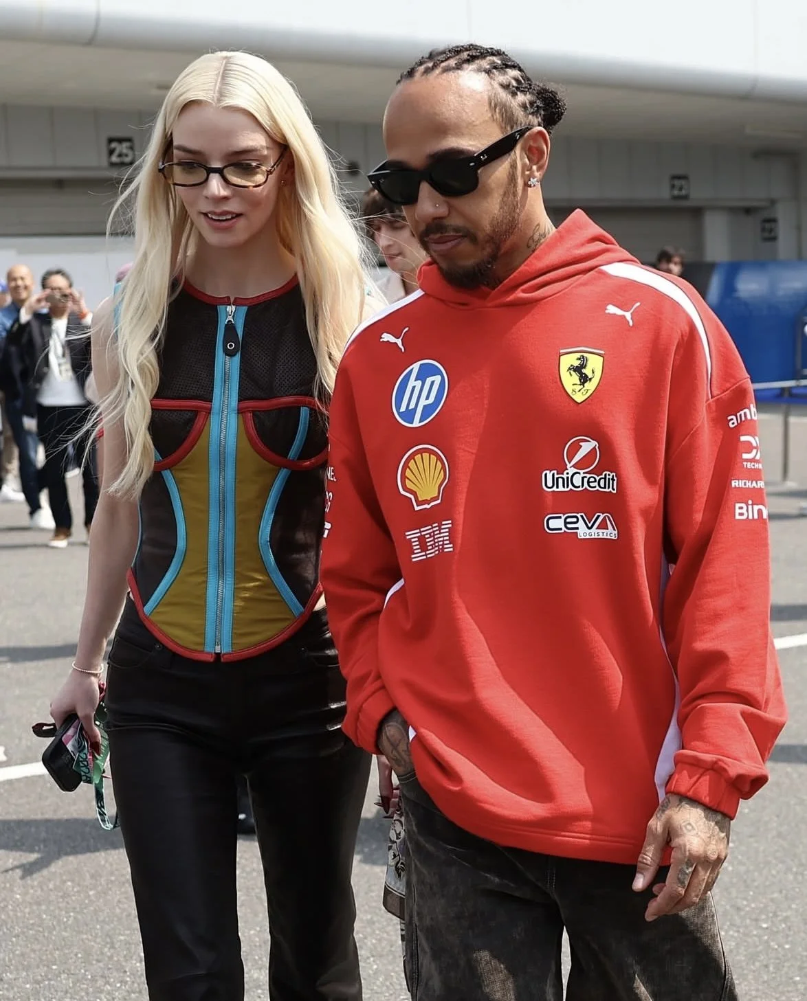 Anya Taylor-Joy Goes F1 with Lewis Hamilton in Japan