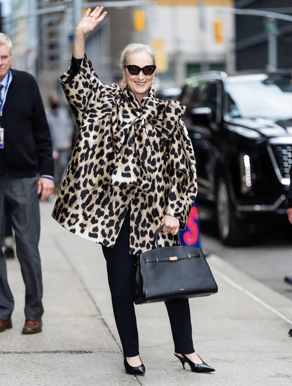 Meryl Streep Channels Her Inner Miranda Priestly in Givenchy on Late Night