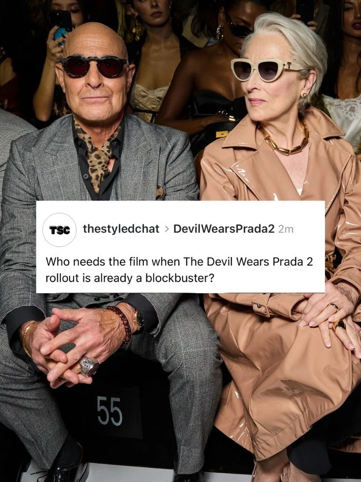 Front row at Prada or a scene from the sequel?