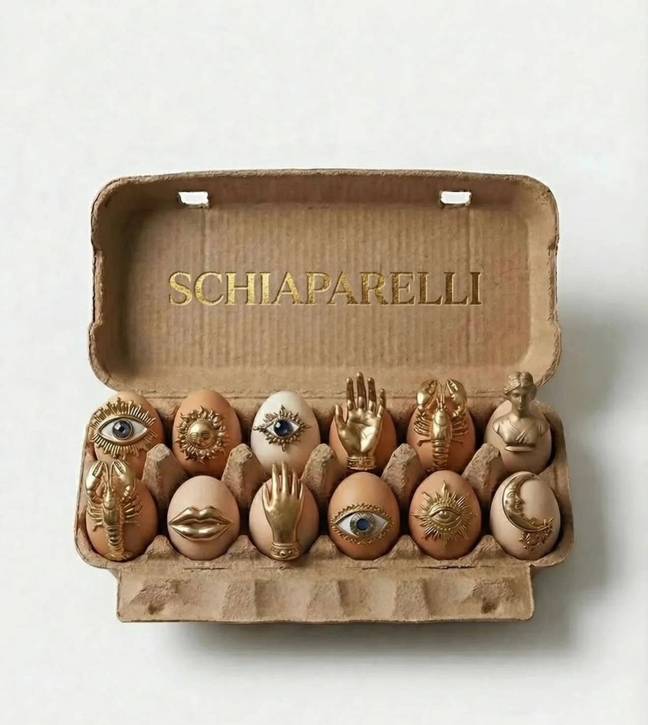 Do you like your eggs scrambled&hellip; or Schiaparelli? 🍳

📷 @fashion.coupids