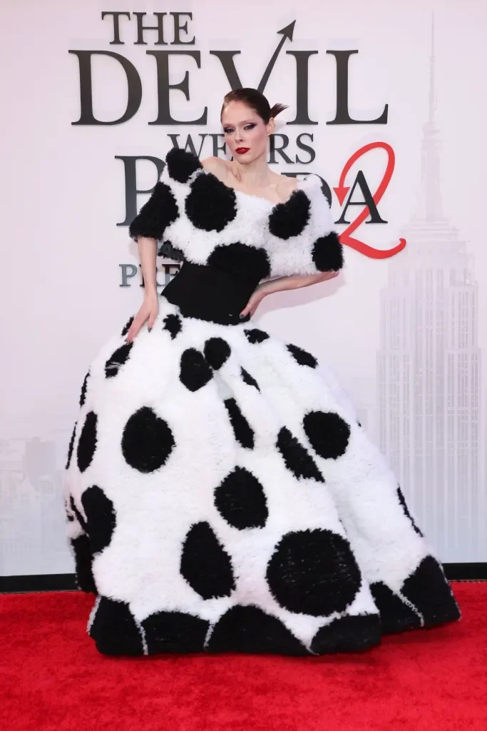 Coco Rocha Brings the Drama in Polka Dot Siriano at 'The Devil Wears Prada 2' Premiere