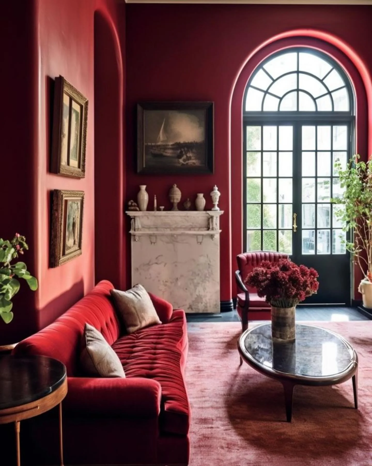 Warm temperatures? Warmer tones! @aryneblum @pdxdulcinea #aryneanddulcinea #livingroomrealty