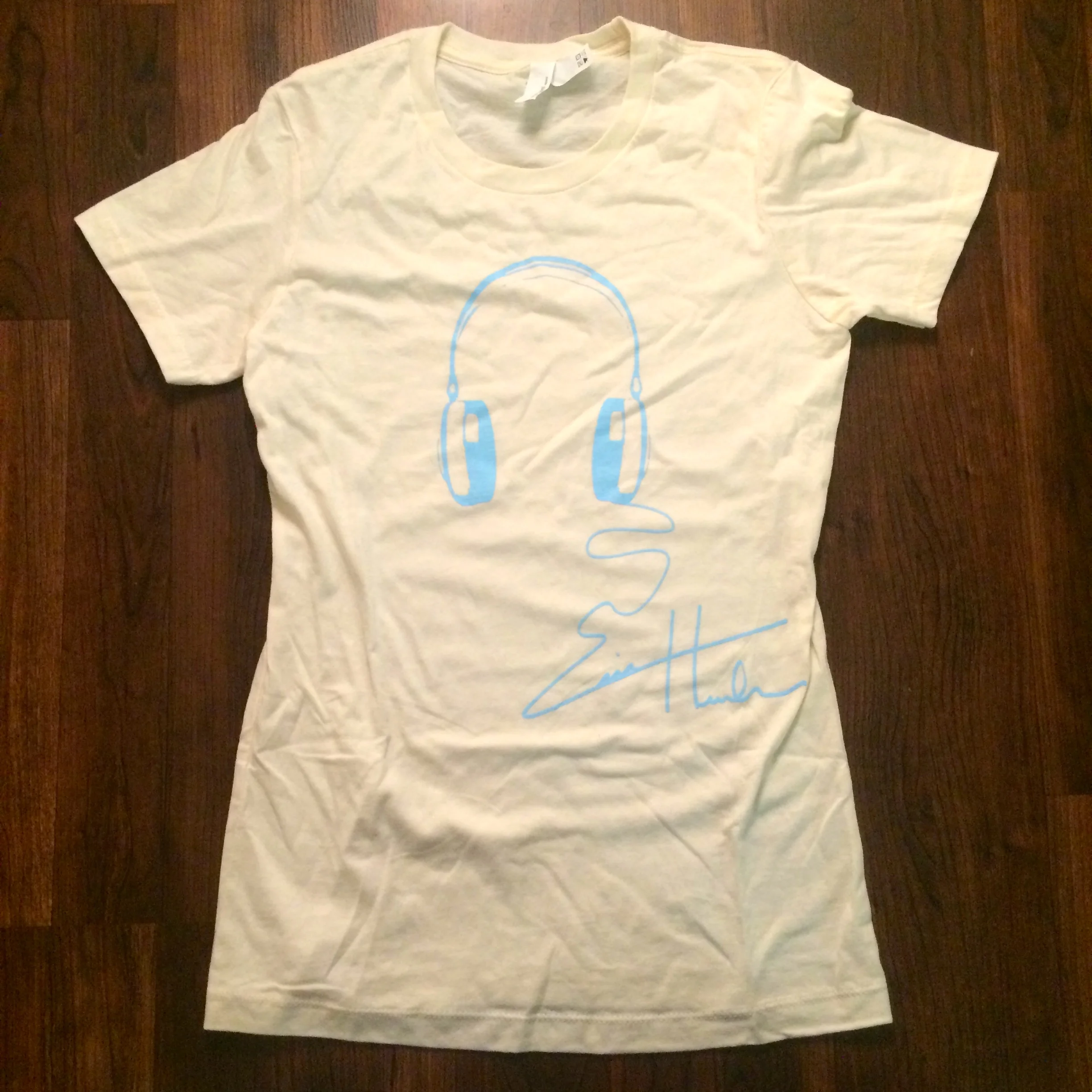 Ivory & Light Blue Headphones Signature Shirt