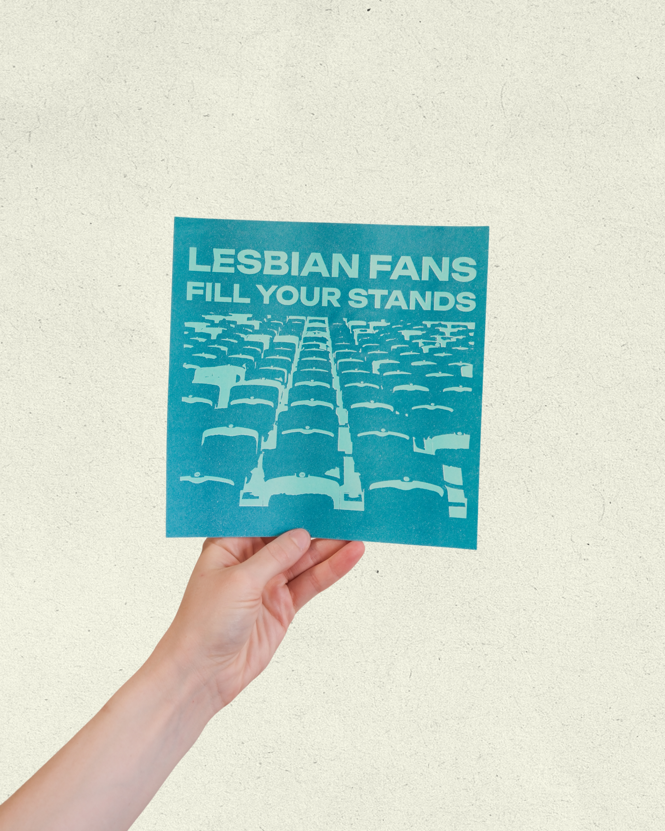 Lesbian Fans: Risograph Printed Flyer