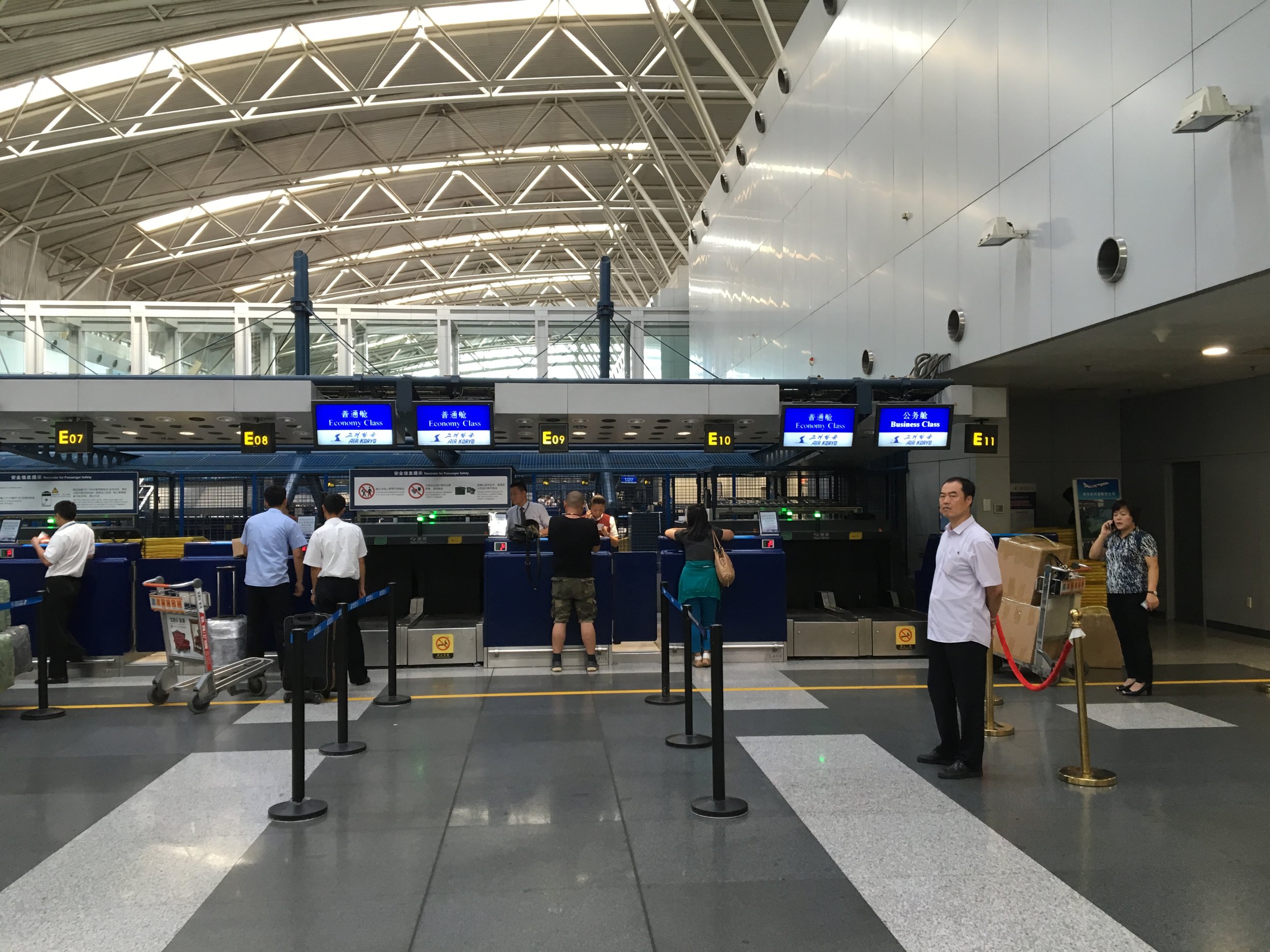 Air Koryo counter at Beijing Capital International Airport (PEK)