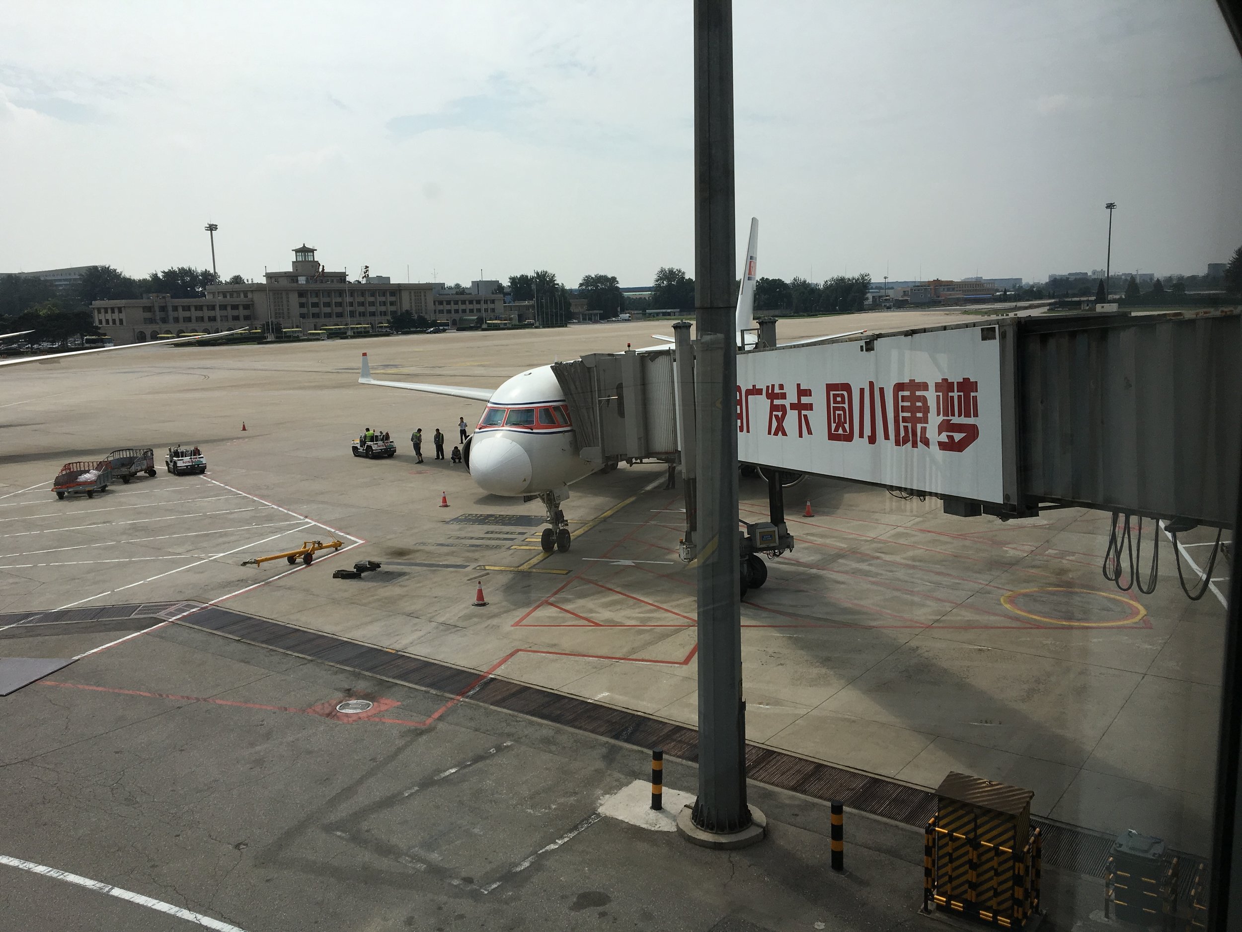 Air Koryo JS152 on a Soviet TU204 from Beijing to Pyongyang