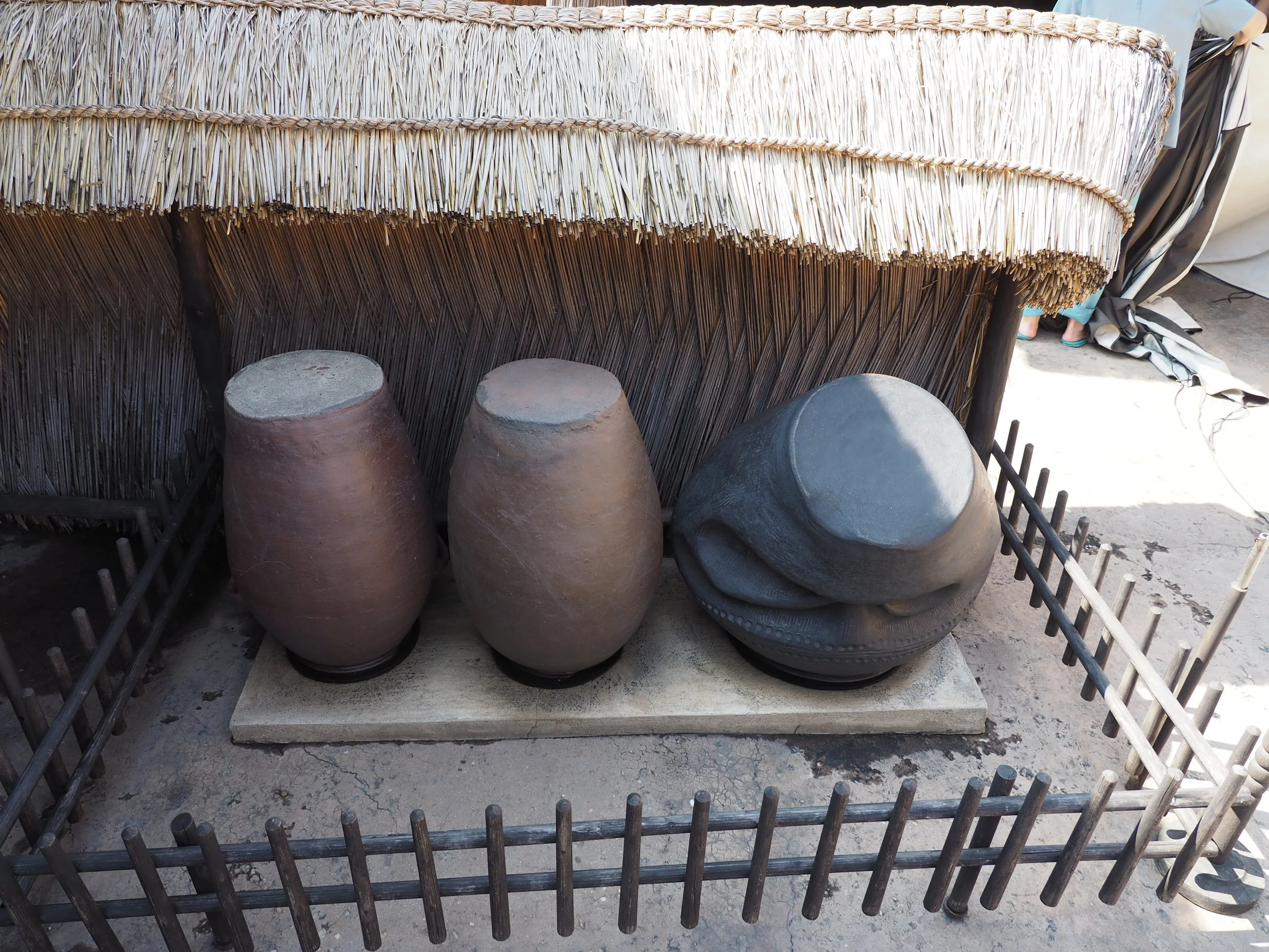  Deformed urns used for storing water 