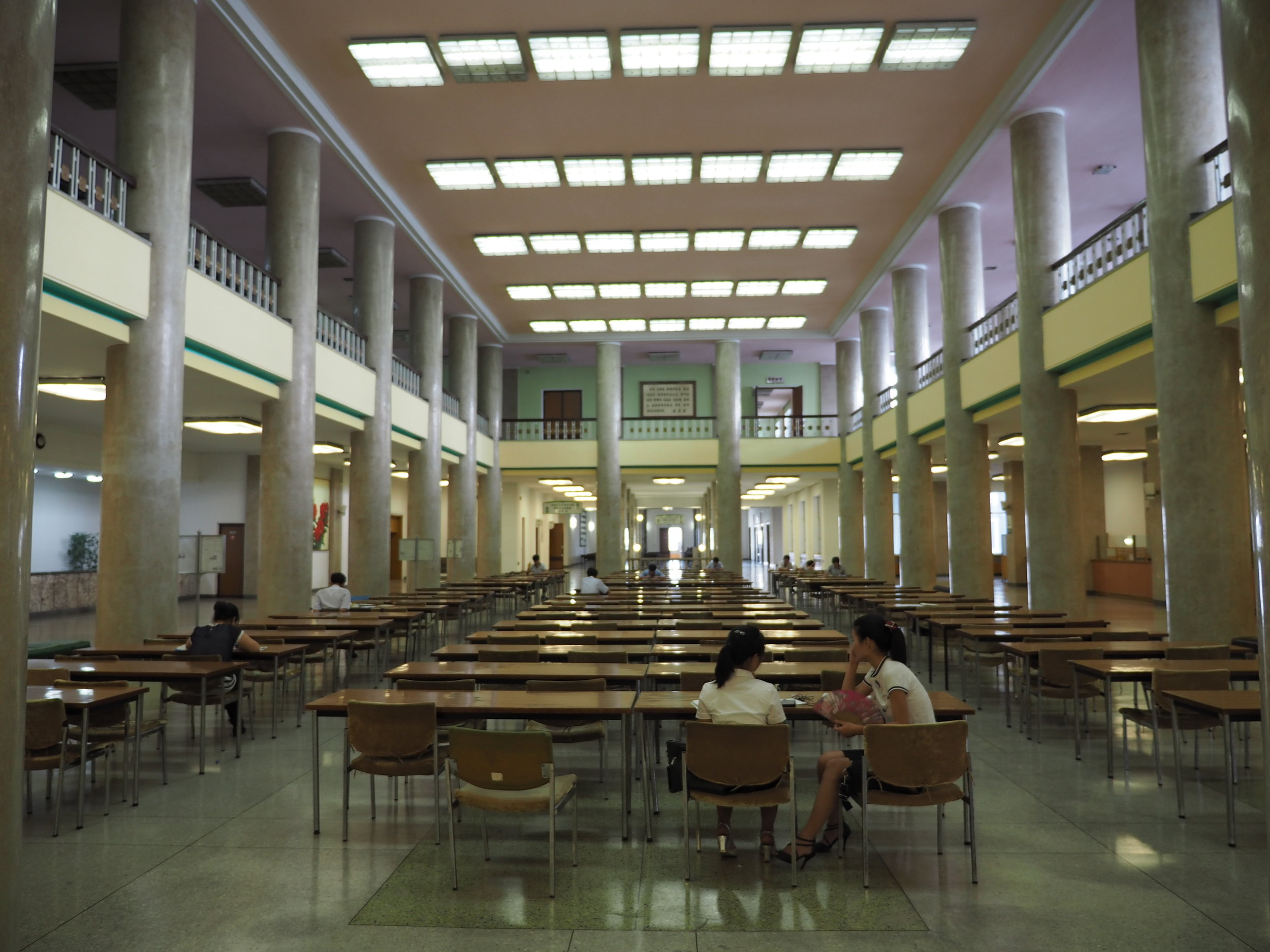 Students studying at the Great People's Study House