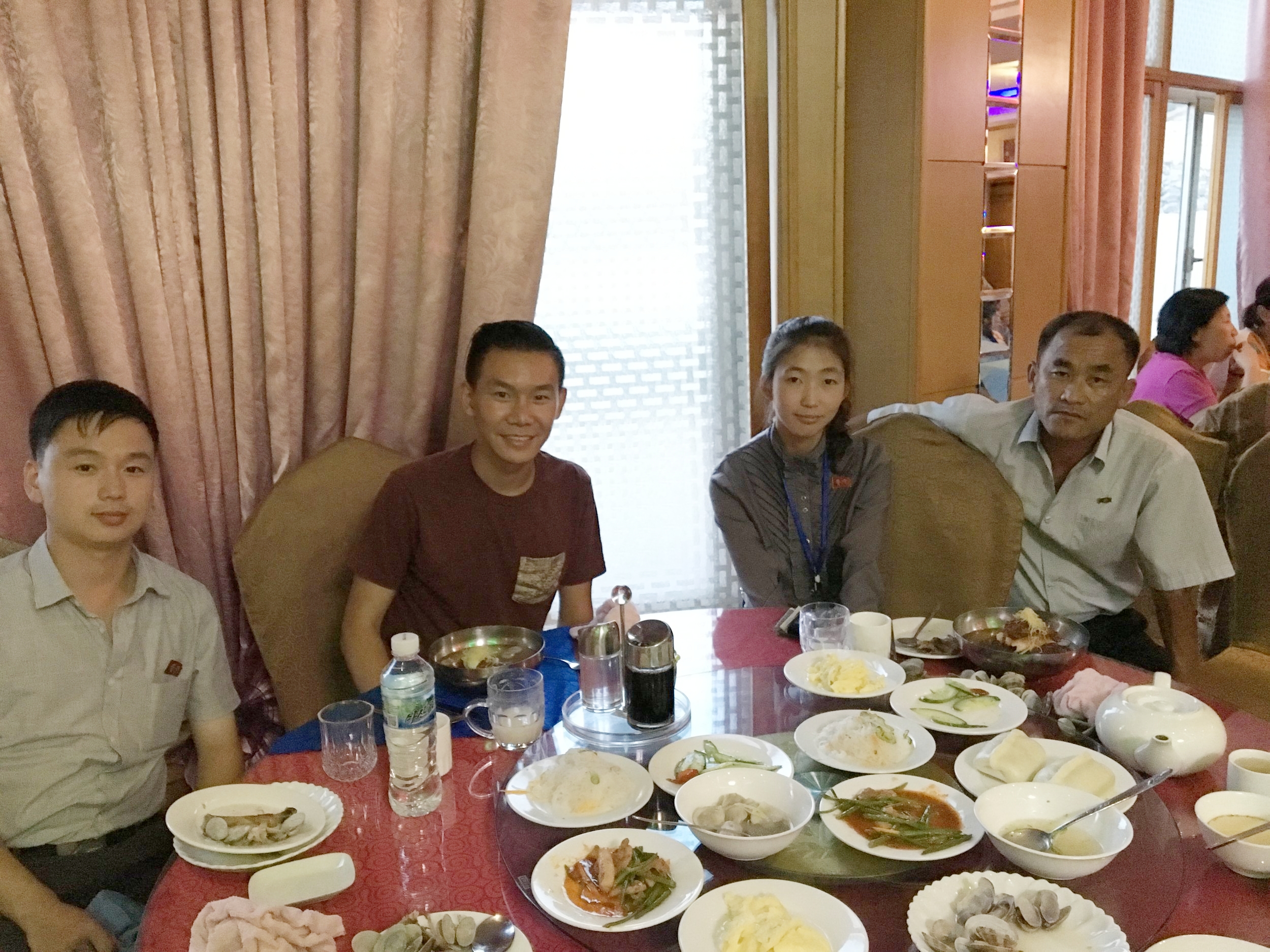 Dinner with the tour guides and driver