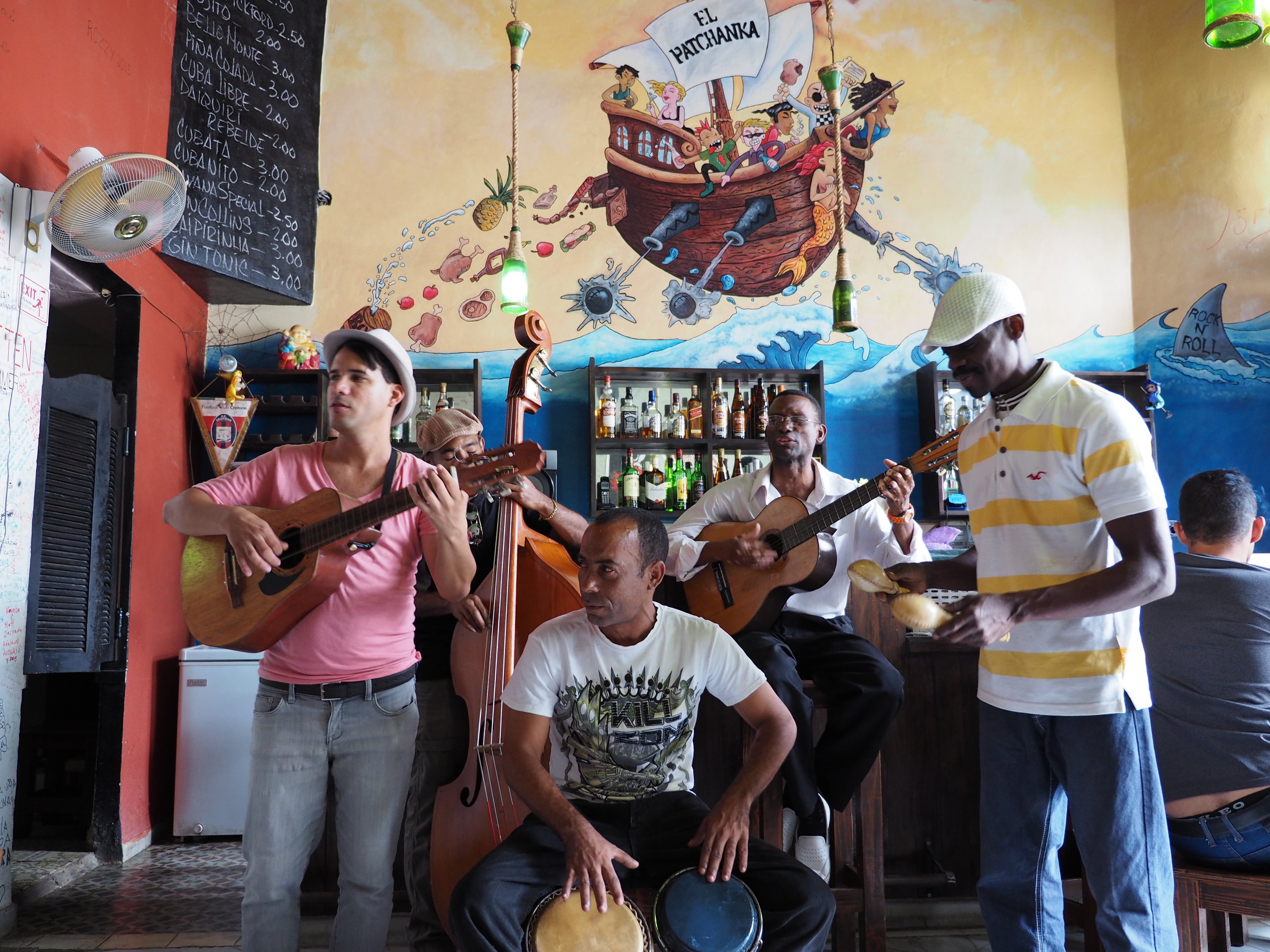 Live band at El Chanchullero