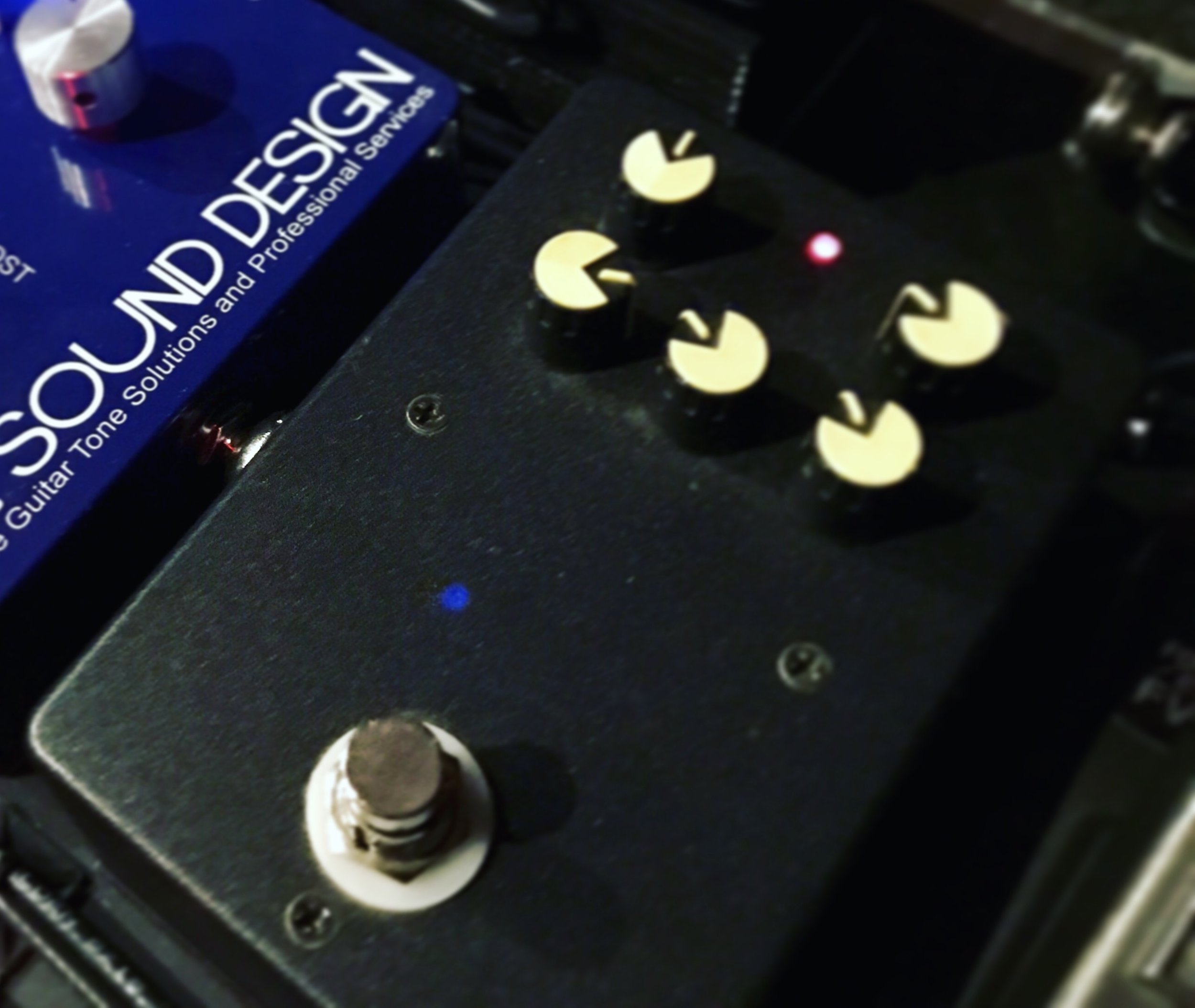 Ibanez MT10 Mostortion rehoused by XTS Xact Tone Solutions. Live LA Sound Design pedalboard