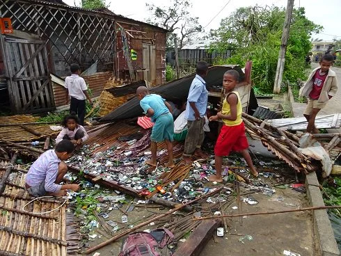 Photo of Enawo damage courtesy of CAREMadagascar